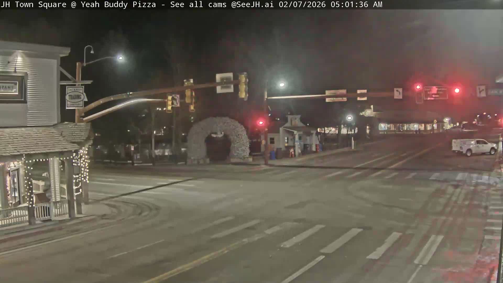 Jackson Hole, Jackson Town Square Live Cam - Jackson, Teton, Wyoming, USA