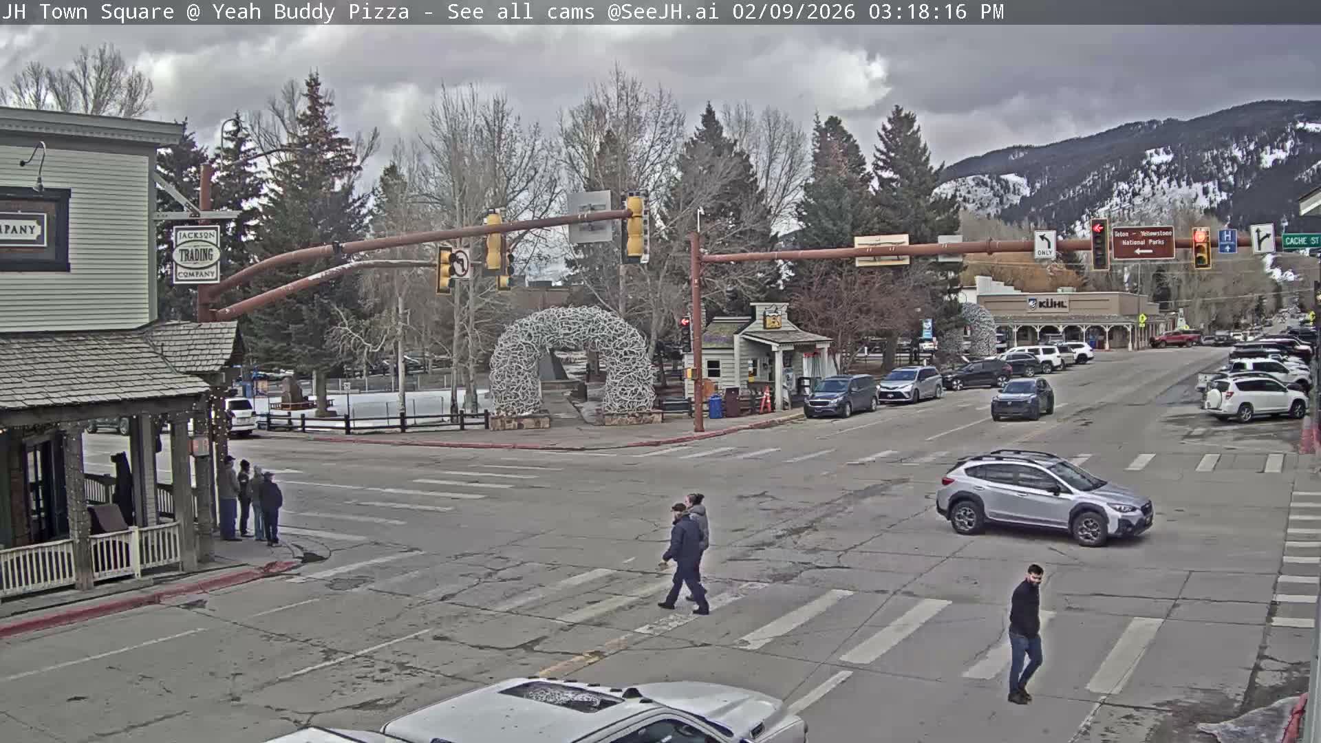 Jackson Hole, Jackson Town Square Live Cam - Jackson, Teton, Wyoming, USA
