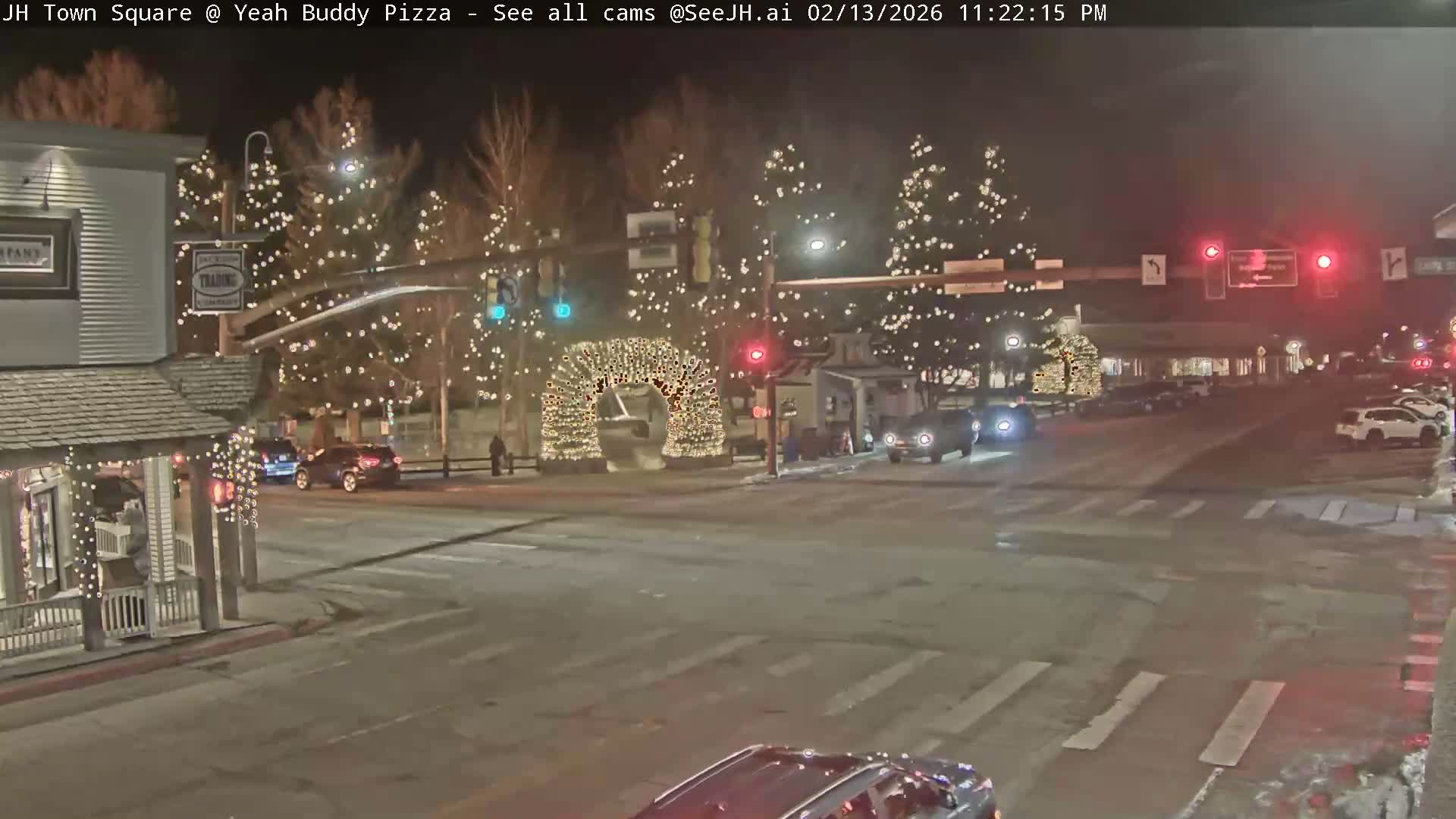 Jackson Hole, Jackson Town Square Live Cam - Jackson, Teton, Wyoming, USA