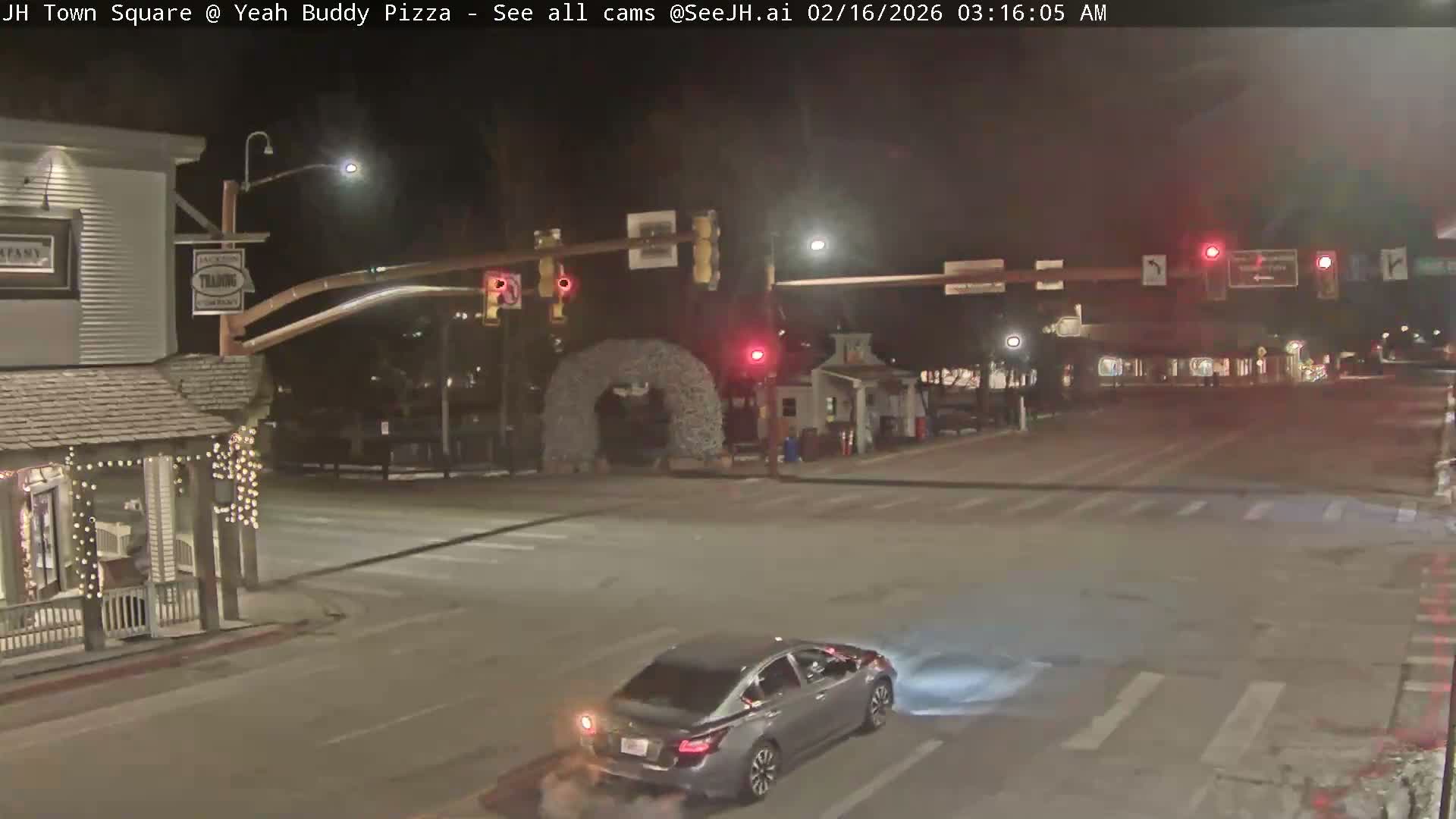 Jackson Hole, Jackson Town Square Live Cam - Jackson, Teton, Wyoming, USA