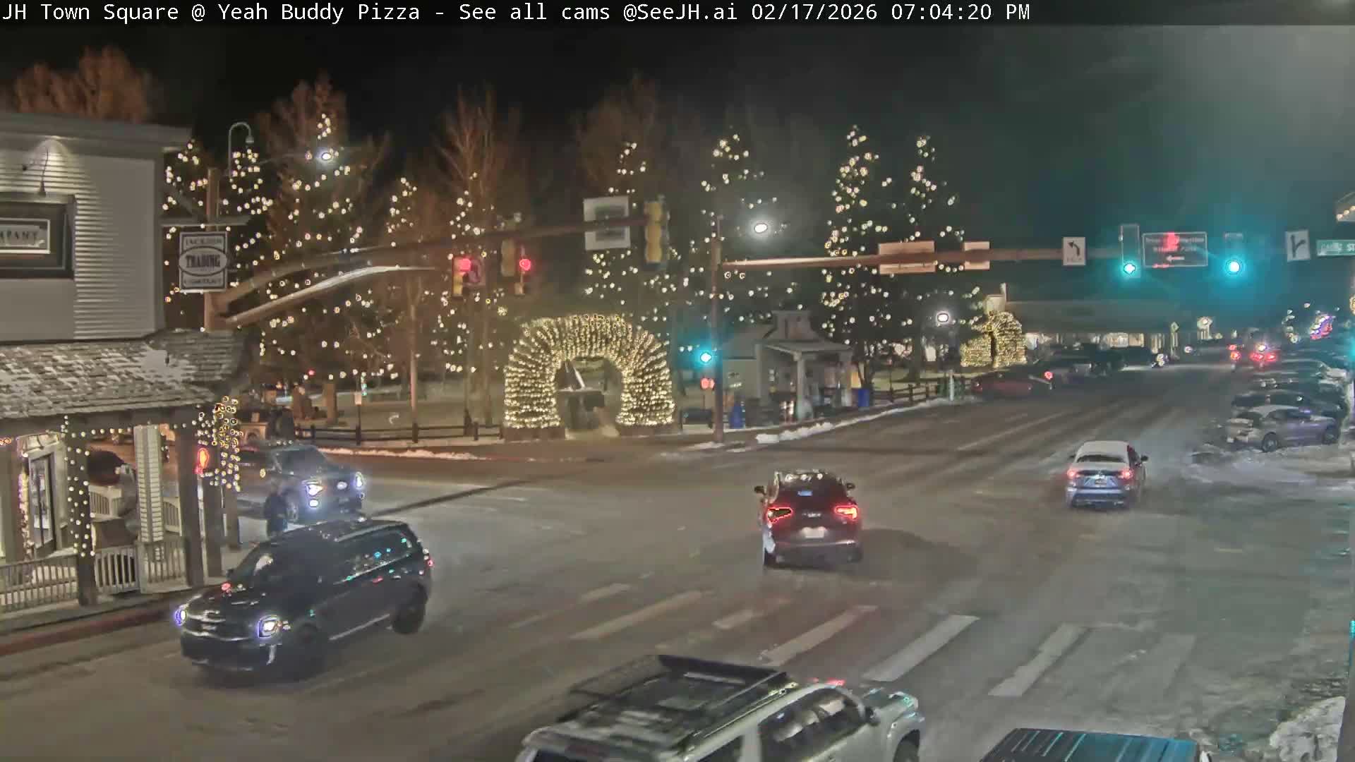 Jackson Hole, Jackson Town Square Live Cam - Jackson, Teton, Wyoming, USA