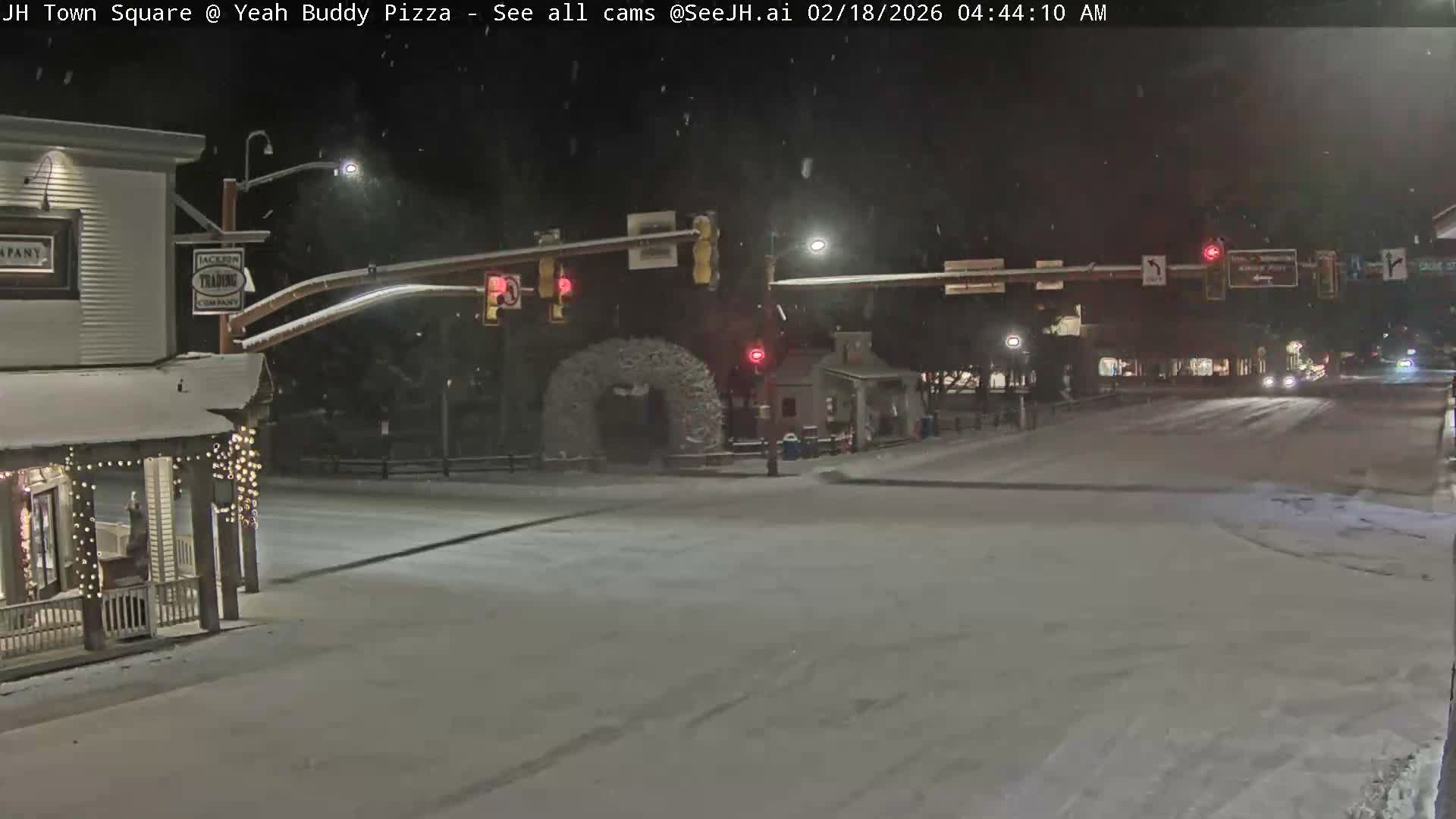 Jackson Hole, Jackson Town Square Live Cam - Jackson, Teton, Wyoming, USA