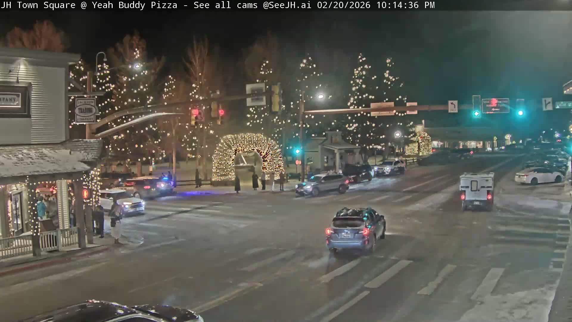 Jackson Hole, Jackson Town Square Live Cam - Jackson, Teton, Wyoming, USA