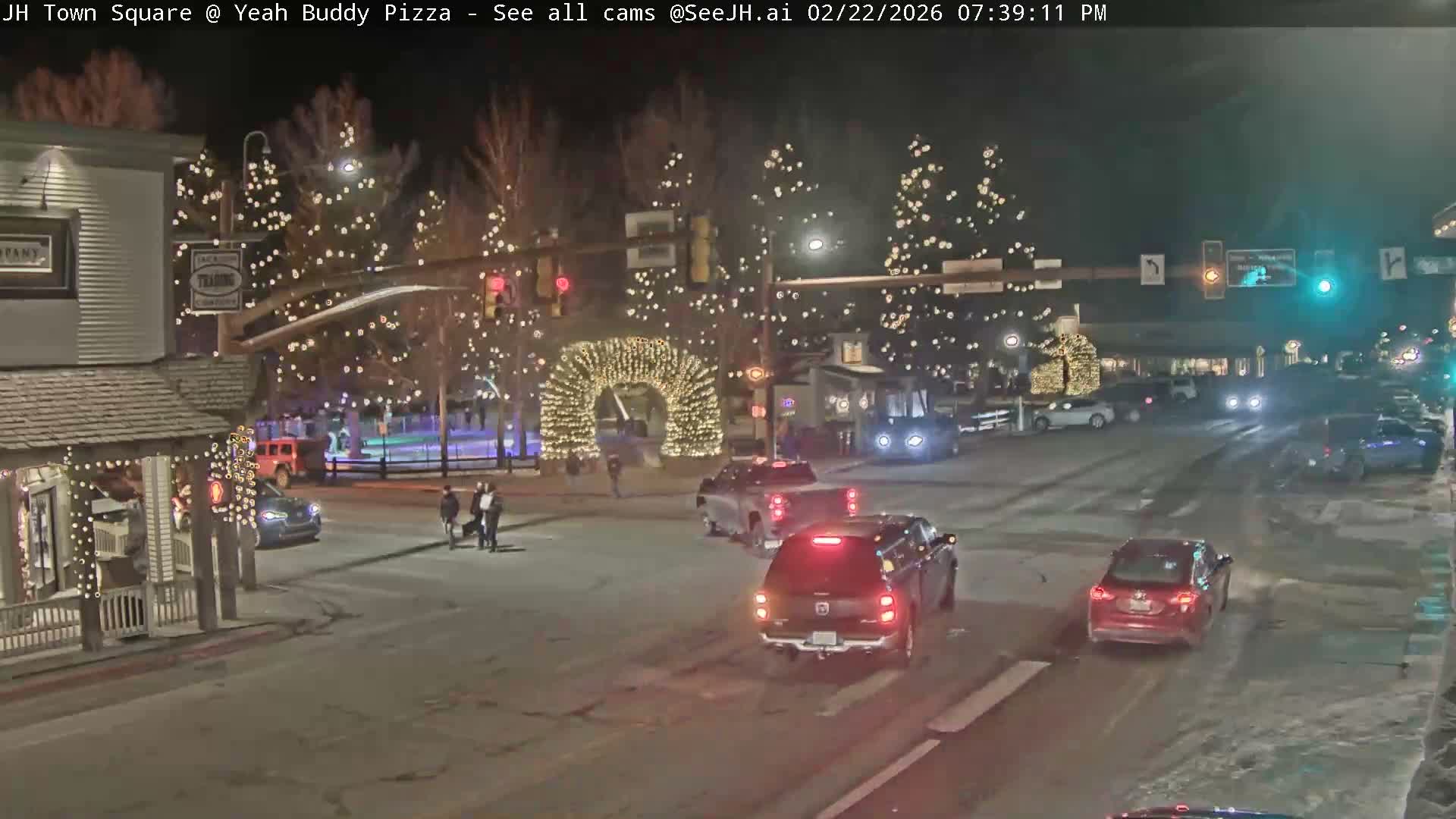 Jackson Hole, Jackson Town Square Live Cam - Jackson, Teton, Wyoming, USA