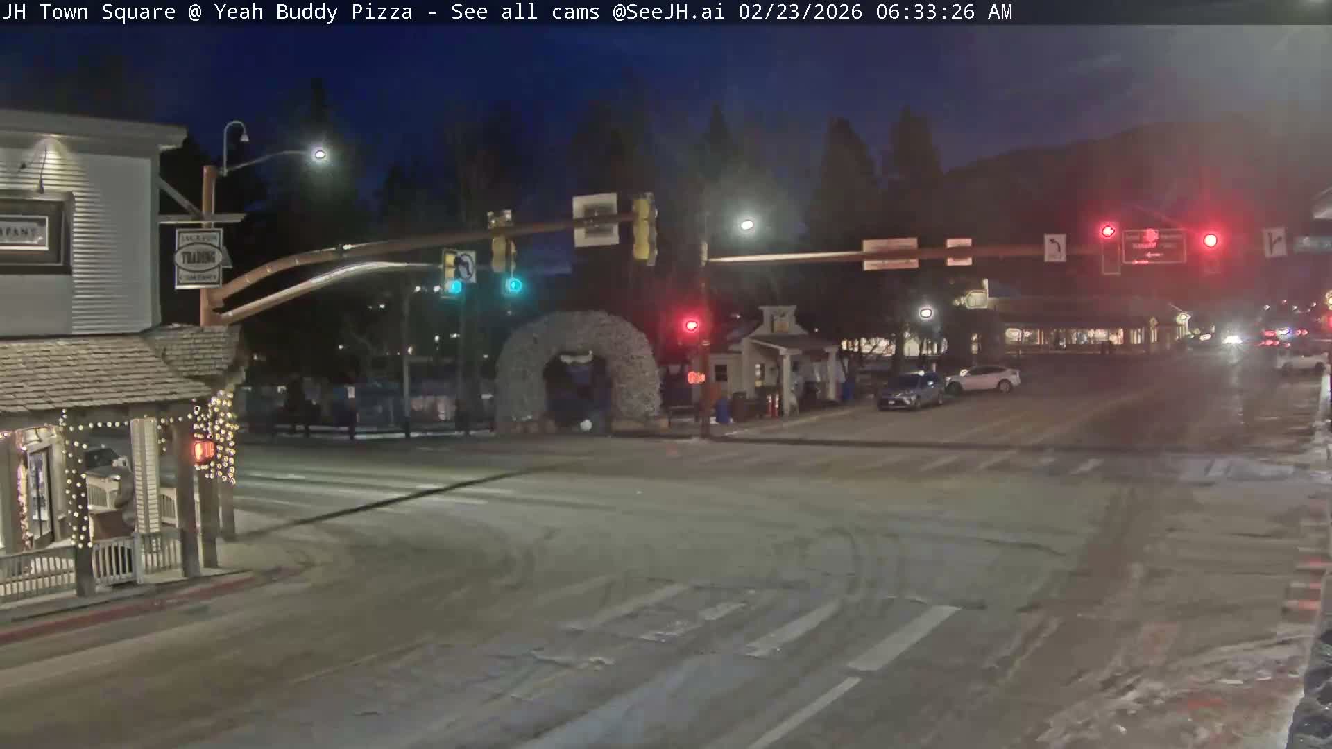 Jackson Hole, Jackson Town Square Live Cam - Jackson, Teton, Wyoming, USA