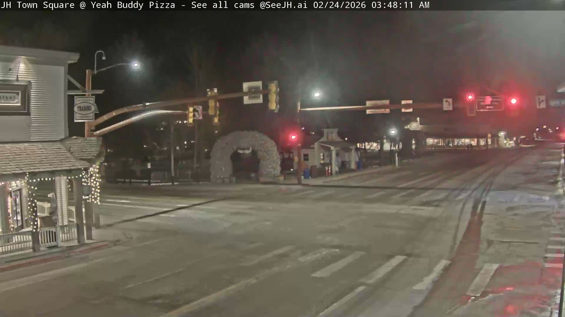 Jackson Hole, Jackson Town Square Live Cam - Jackson, Teton, Wyoming, USA