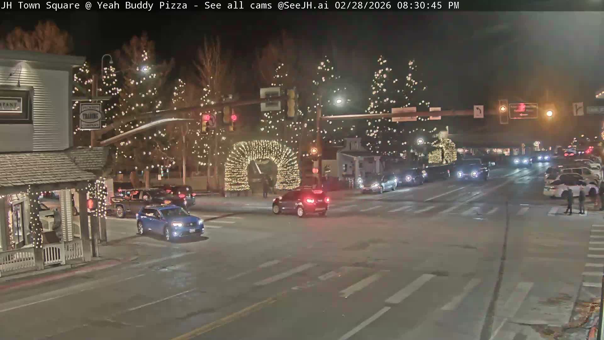 Jackson Hole, Jackson Town Square Live Cam - Jackson, Teton, Wyoming, USA