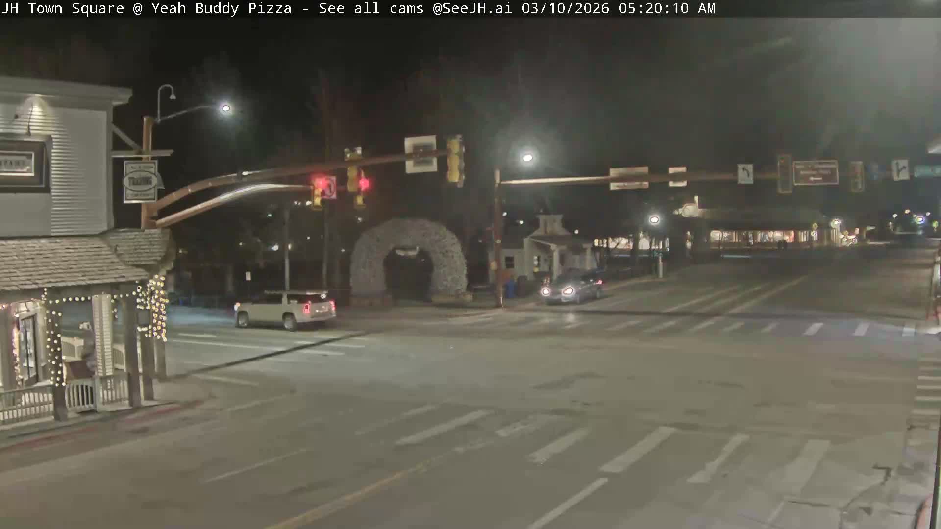 Jackson Hole, Jackson Town Square Live Cam - Jackson, Teton, Wyoming, USA
