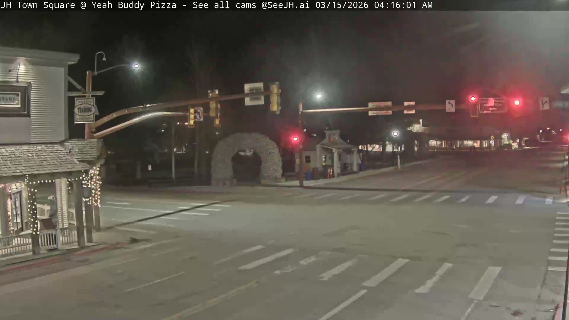 Jackson Hole, Jackson Town Square Live Cam - Jackson, Teton, Wyoming, USA