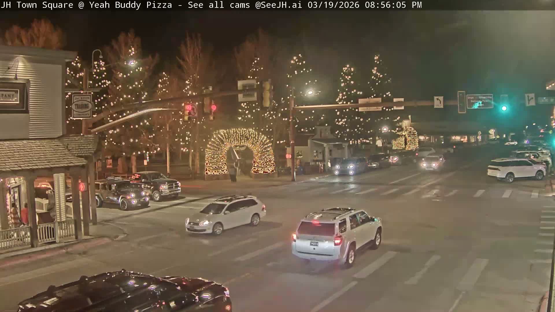 Jackson Hole, Jackson Town Square Live Cam - Jackson, Teton, Wyoming, USA