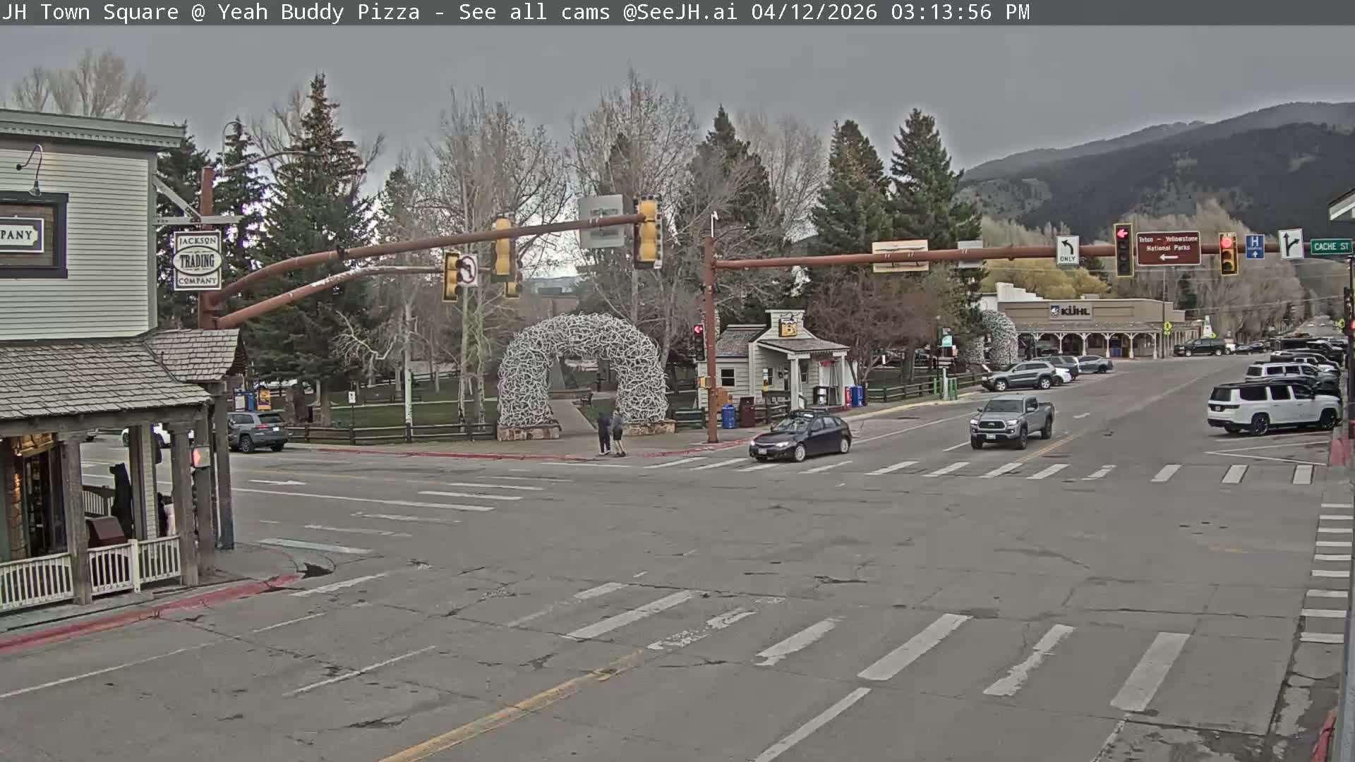 Jackson Hole, Jackson Town Square Live Cam - Jackson, Teton, Wyoming, USA