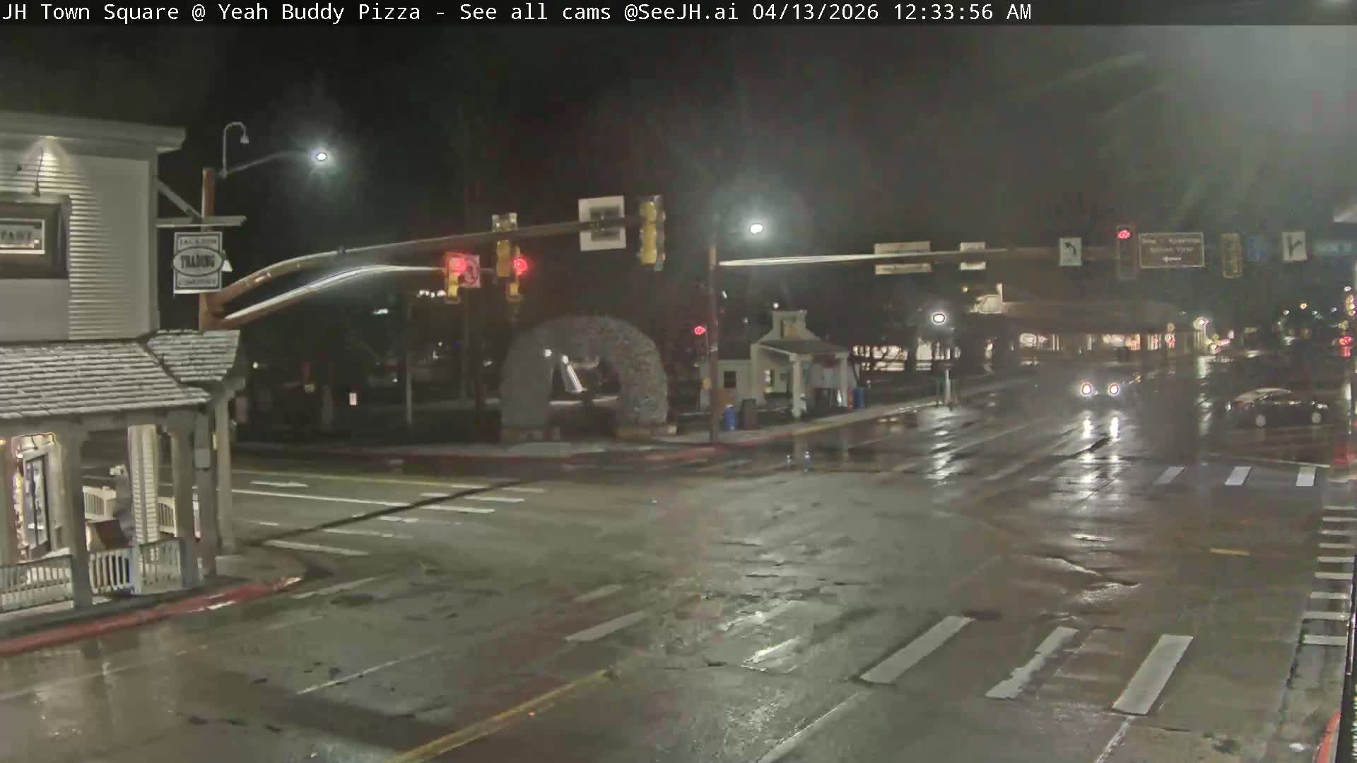 Jackson Hole, Jackson Town Square Live Cam - Jackson, Teton, Wyoming, USA