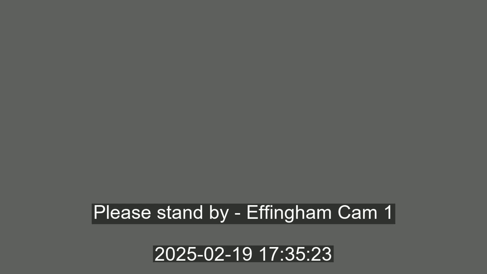 The image shows a solid dark gray screen.