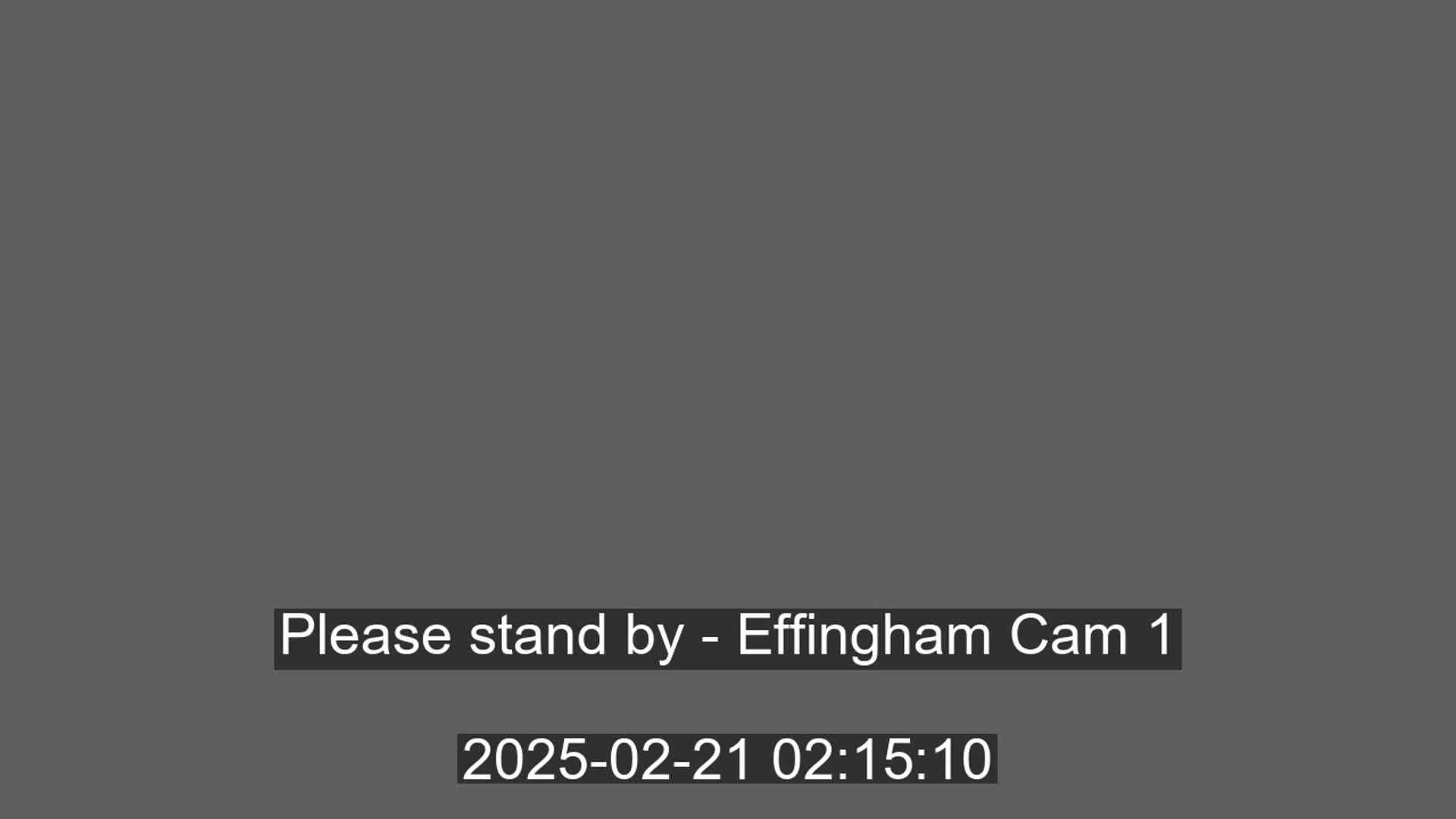 The image shows a solid dark gray screen.