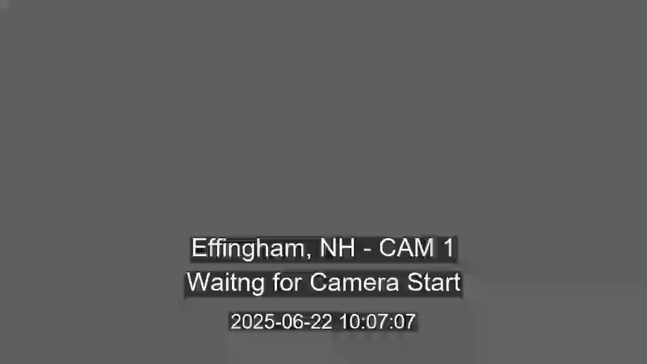 A solid gray screen displays a message indicating that a camera is starting.