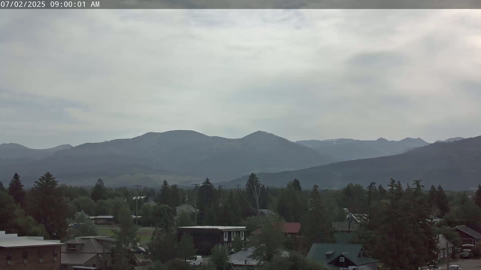 Driggs Village & Grand Targhee Habitat / Mountains Live Cam - Driggs, Teton, Idaho, USA