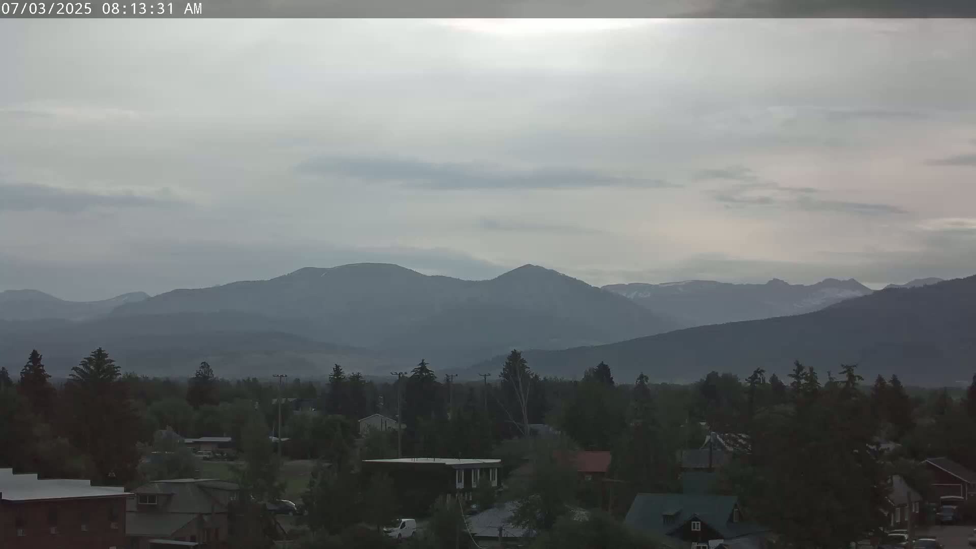 Driggs Village & Grand Targhee Habitat / Mountains Live Cam - Driggs, Teton, Idaho, USA