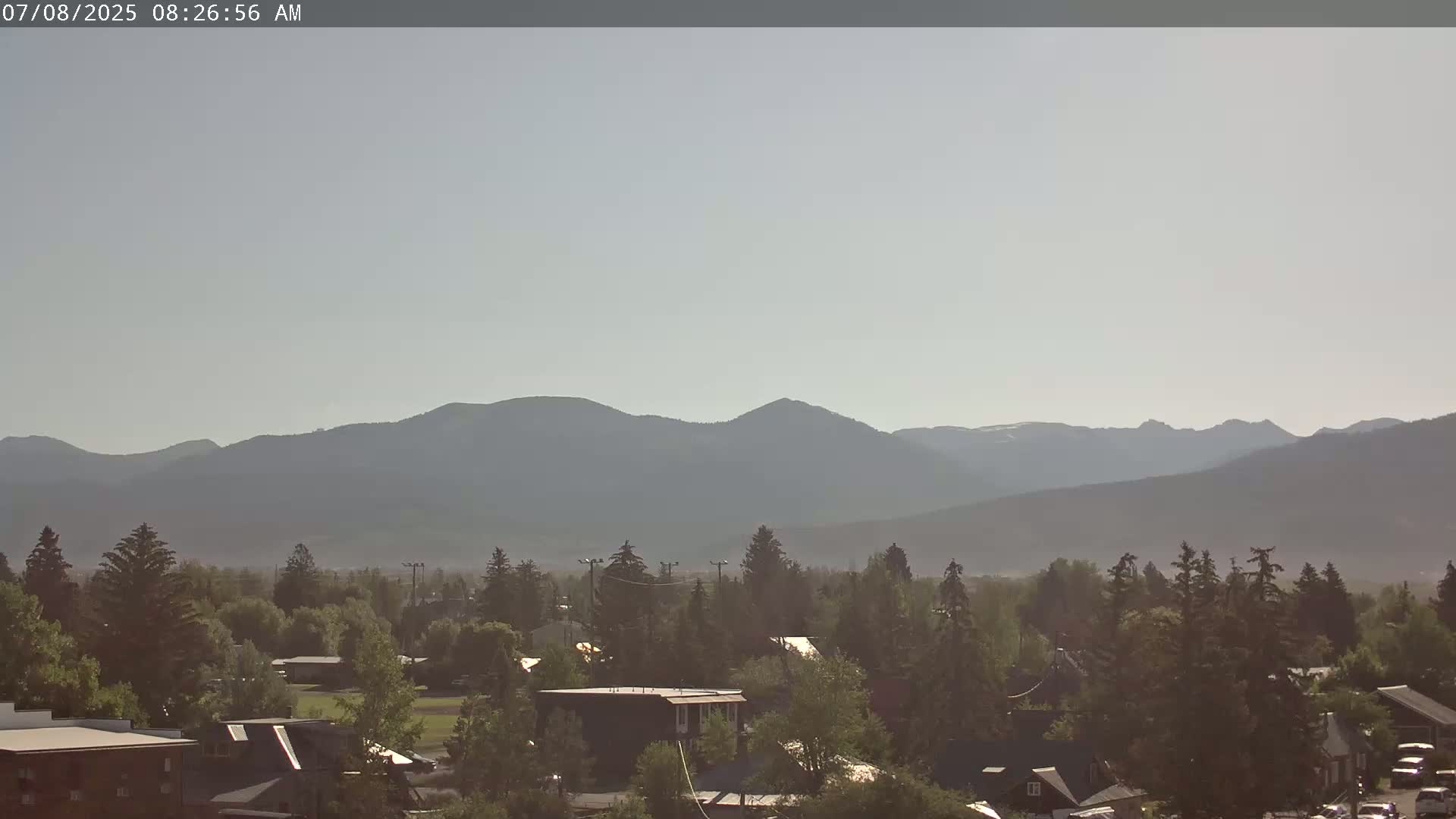 Driggs Village & Grand Targhee Habitat / Mountains Live Cam - Driggs, Teton, Idaho, USA