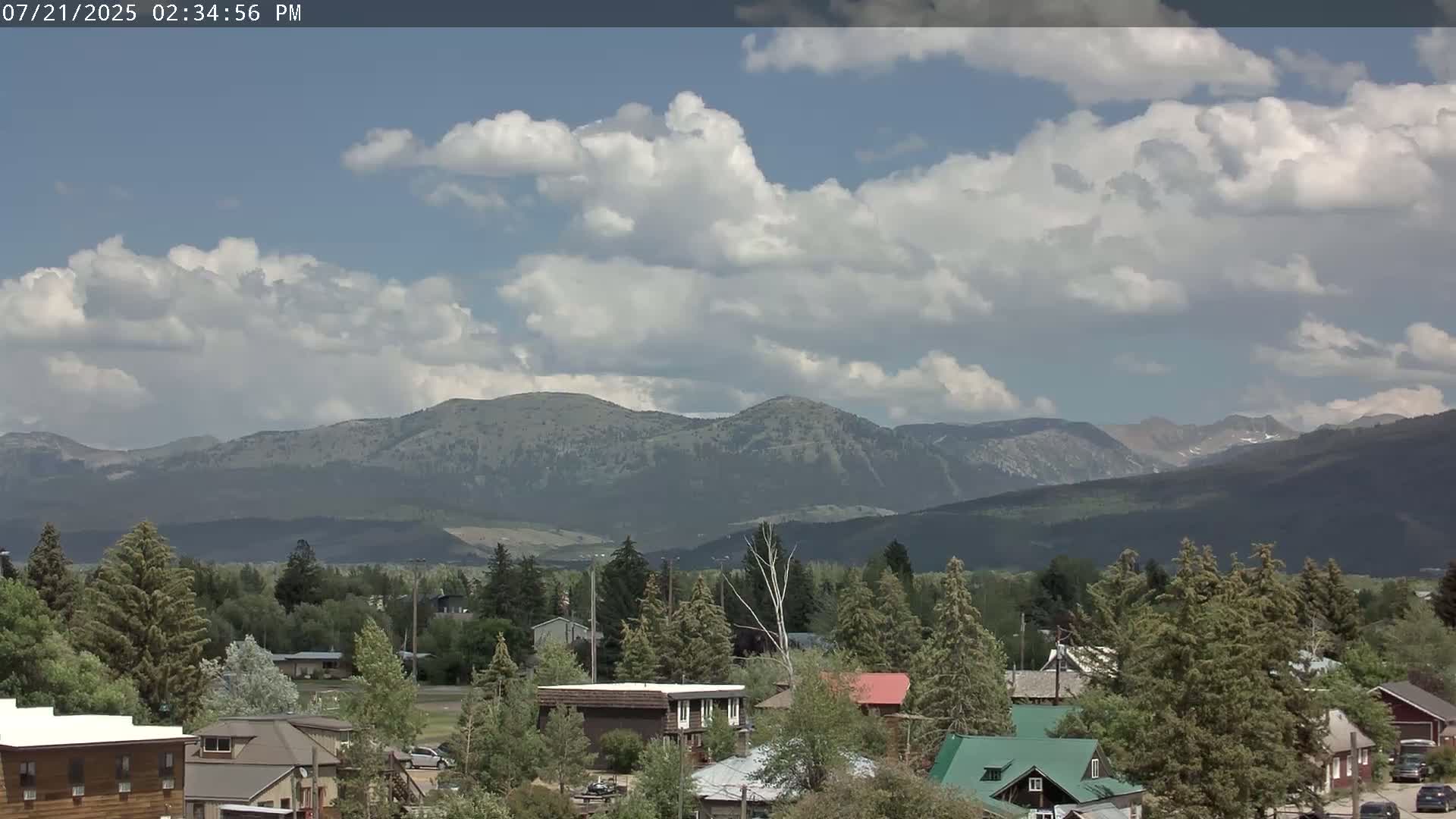 Driggs Village & Grand Targhee Habitat / Mountains Live Cam - Driggs, Teton, Idaho, USA