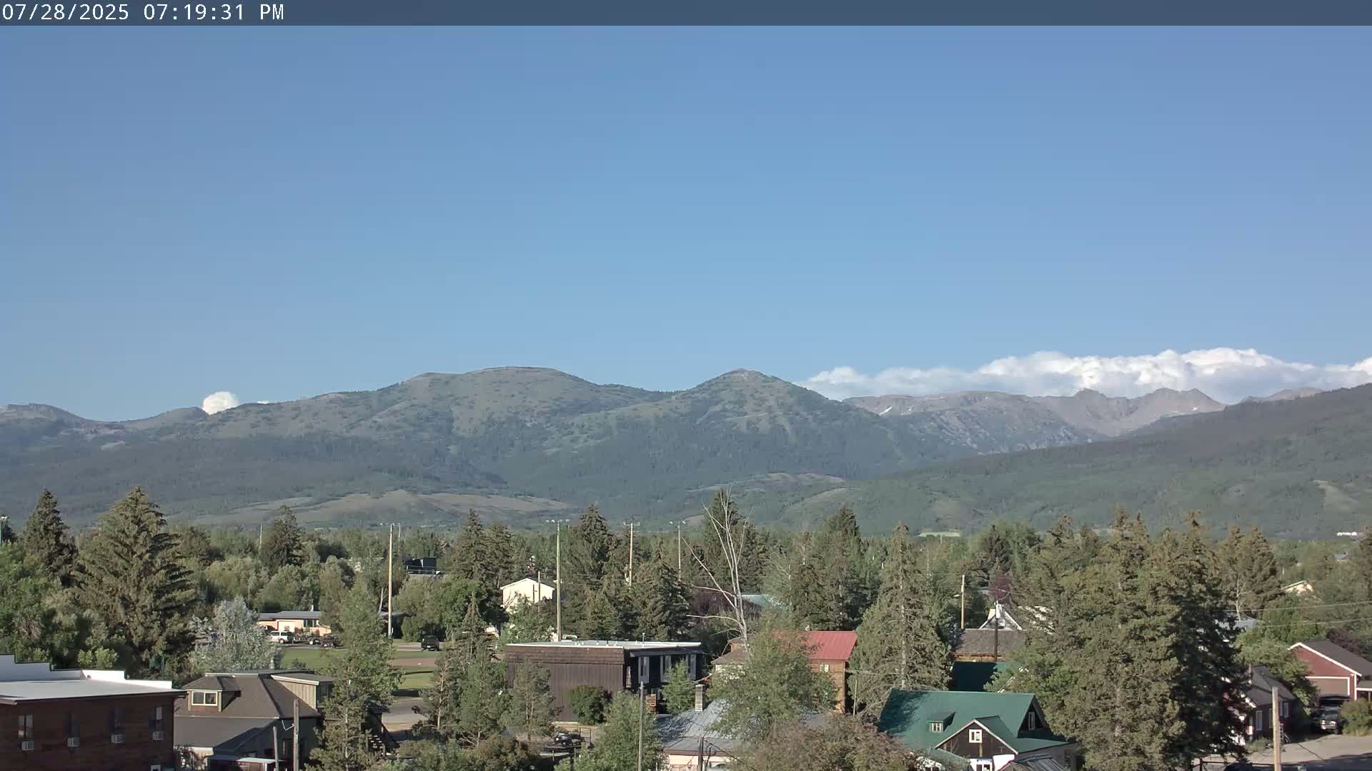 Driggs Village & Grand Targhee Habitat / Mountains Live Cam - Driggs, Teton, Idaho, USA