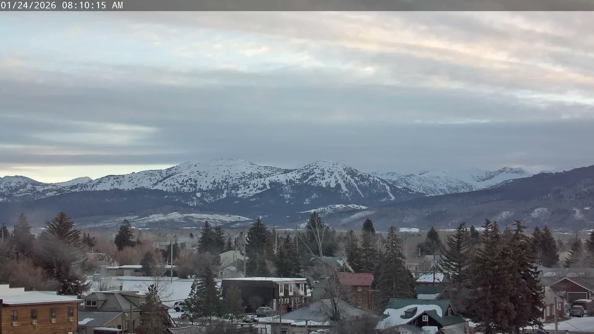 Driggs Village & Grand Targhee Habitat / Mountains Live Cam - Driggs, Teton, Idaho, USA