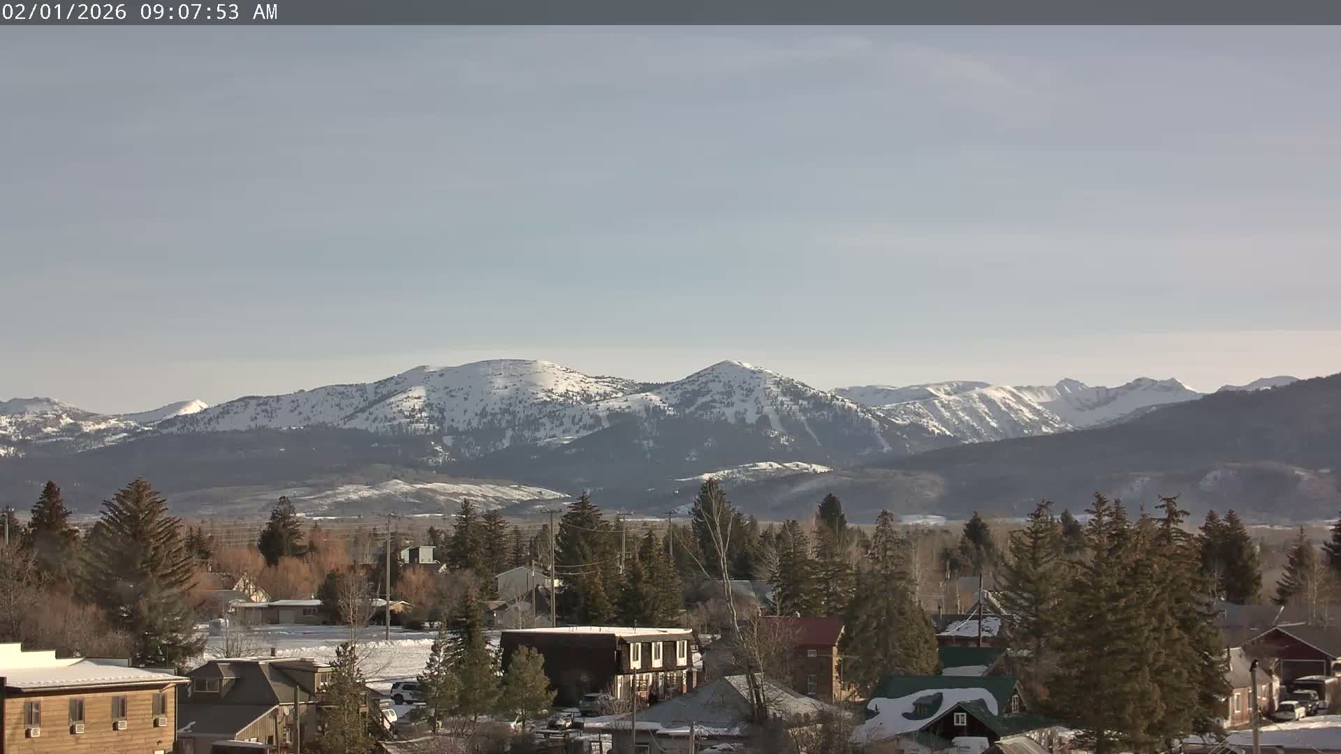 Driggs Village & Grand Targhee Habitat / Mountains Live Cam - Driggs, Teton, Idaho, USA