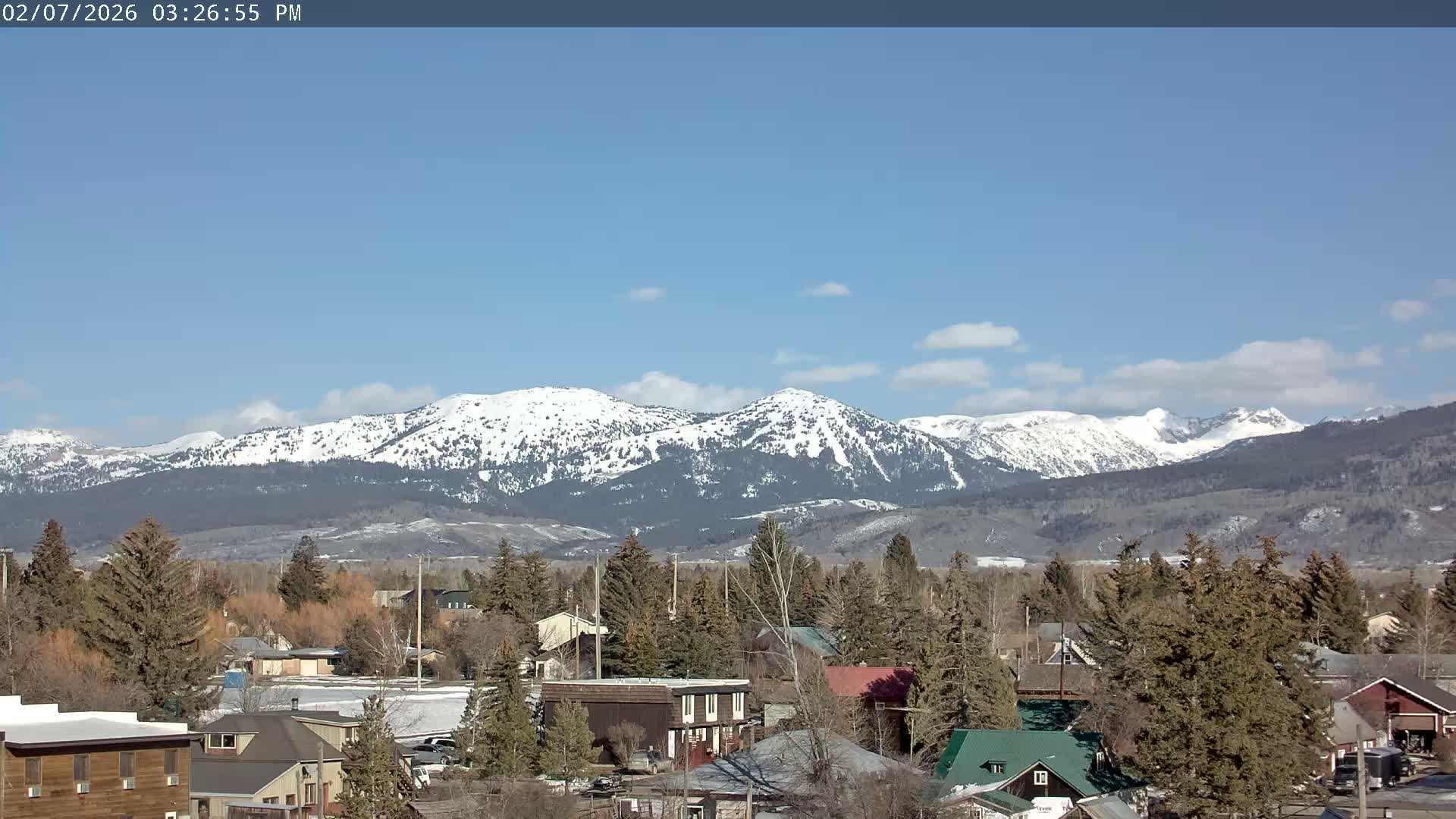 Driggs Village & Grand Targhee Habitat / Mountains Live Cam - Driggs, Teton, Idaho, USA