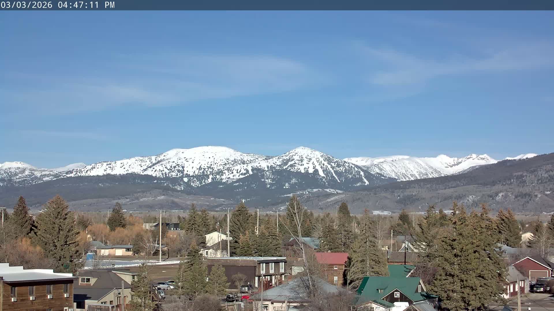 Driggs Village & Grand Targhee Habitat / Mountains Live Cam - Driggs, Teton, Idaho, USA