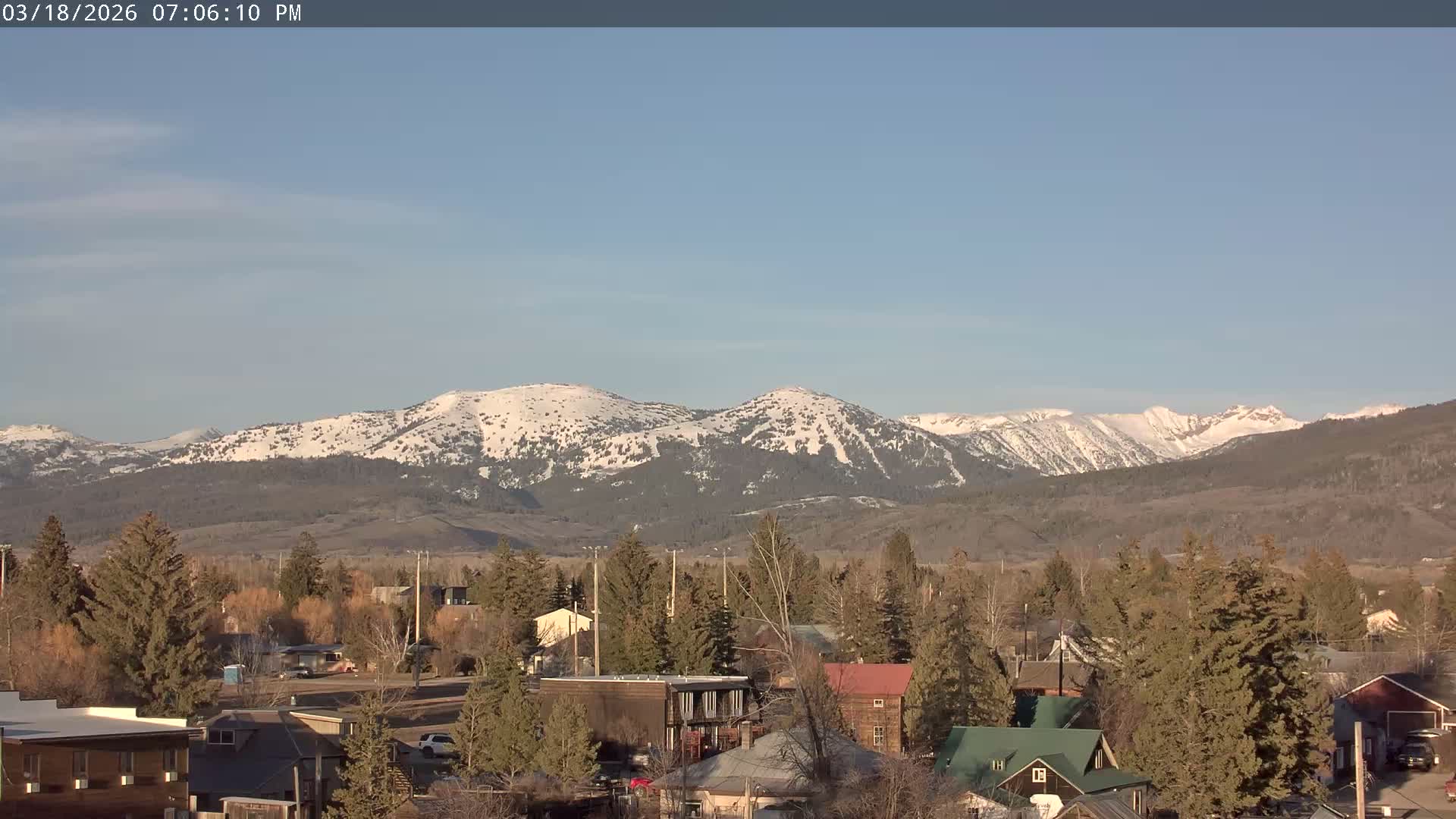 Driggs Village & Grand Targhee Habitat / Mountains Live Cam - Driggs, Teton, Idaho, USA