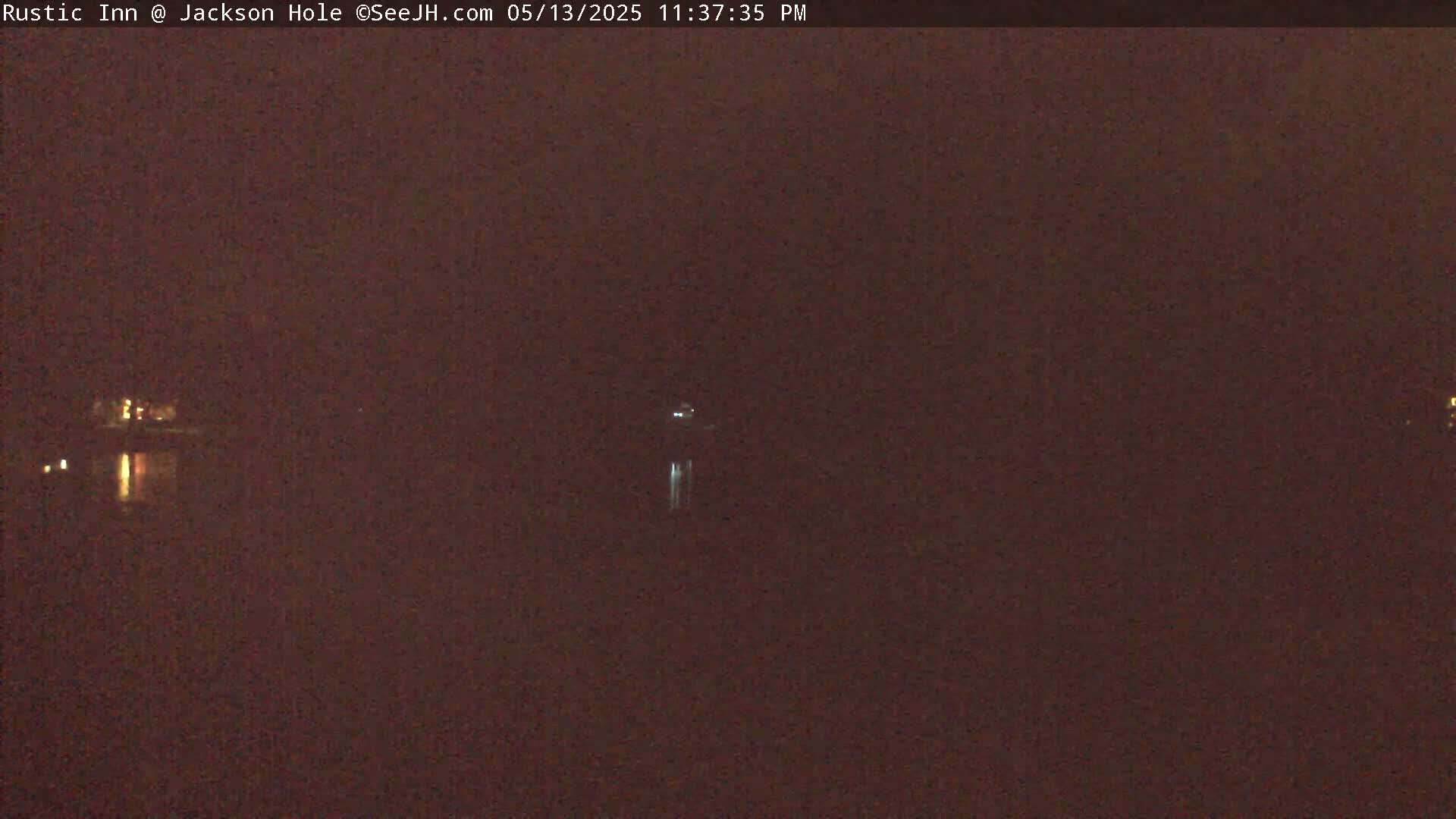Jackson Hole, Flat Creek from Rustic Inn Resort Live Cam - Jackson, Teton, Wyoming, USA