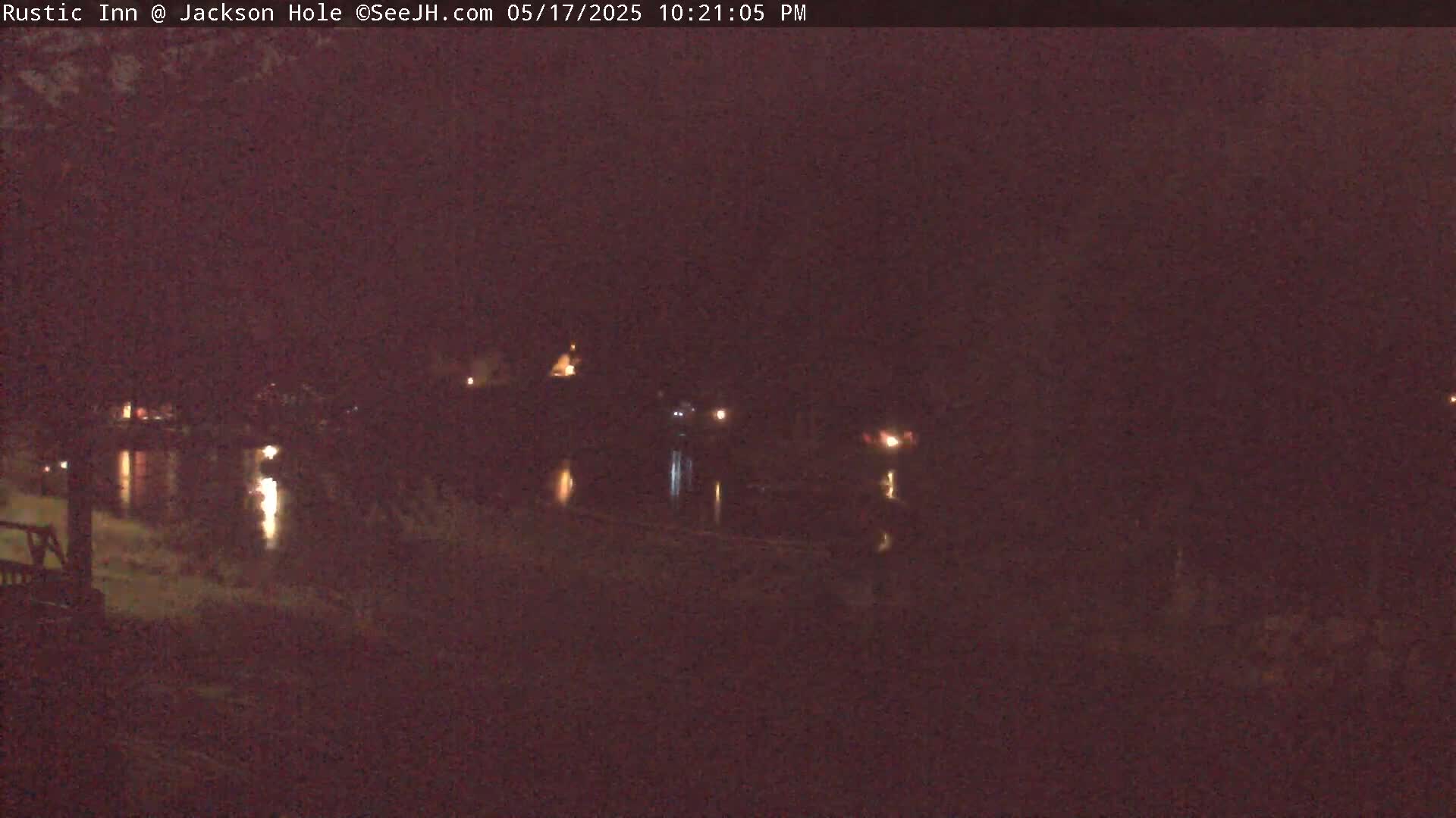 Jackson Hole, Flat Creek from Rustic Inn Resort Live Cam - Jackson, Teton, Wyoming, USA