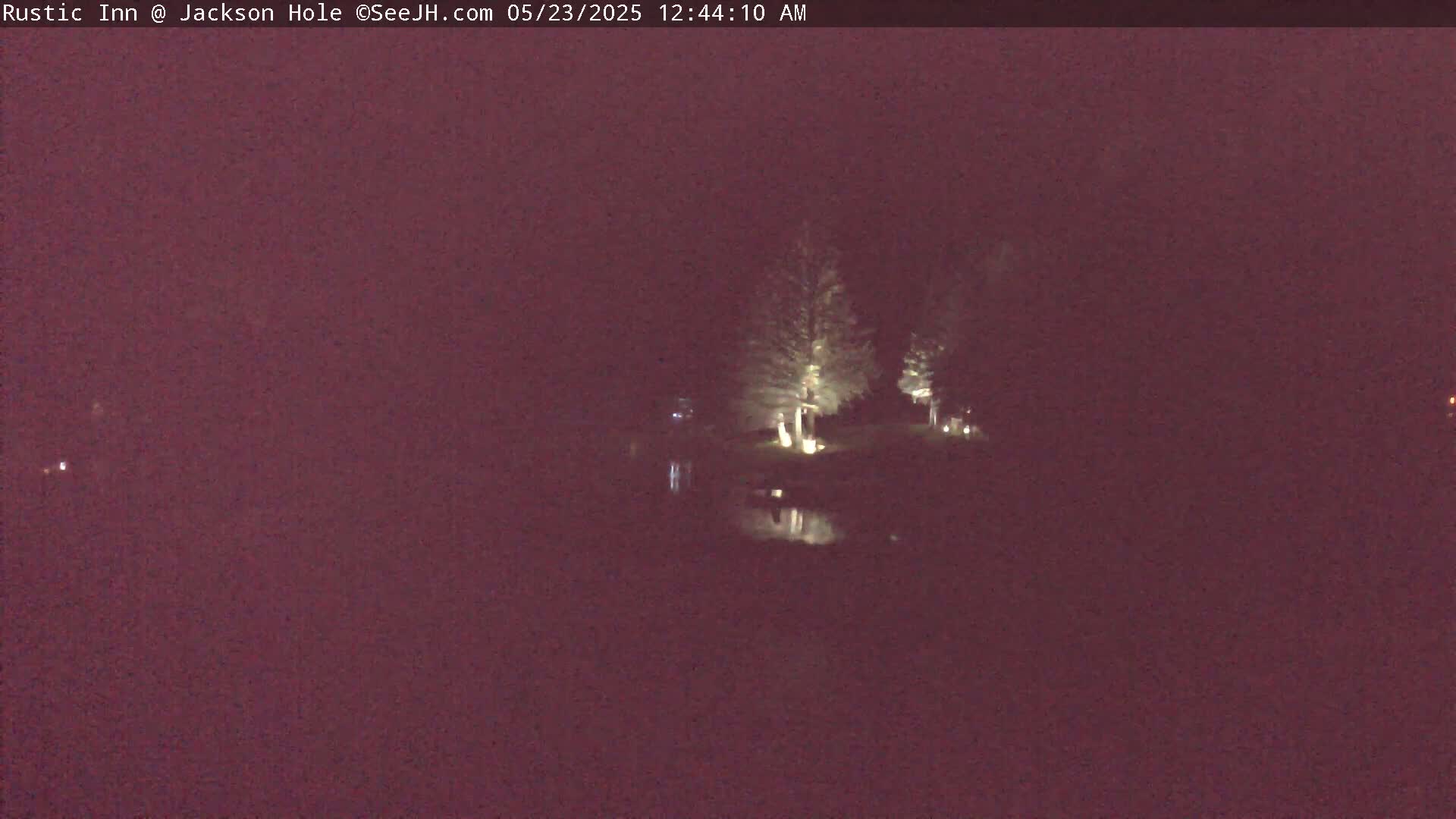 Jackson Hole, Flat Creek from Rustic Inn Resort Live Cam - Jackson, Teton, Wyoming, USA
