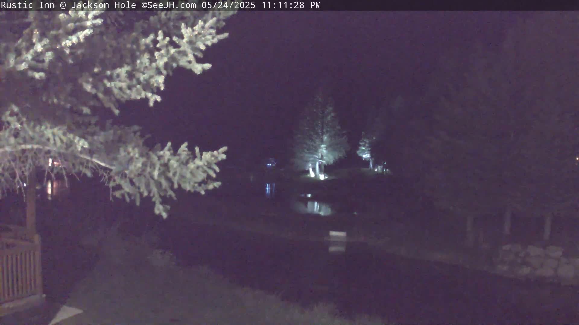 Jackson Hole, Flat Creek from Rustic Inn Resort Live Cam - Jackson, Teton, Wyoming, USA