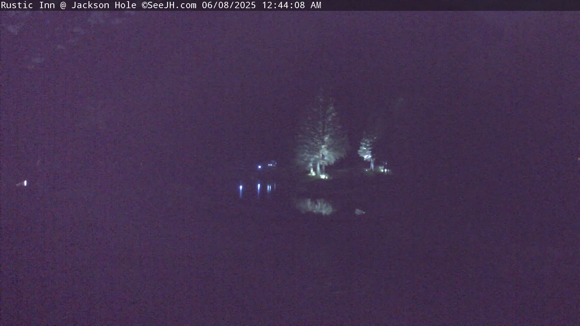 Jackson Hole, Flat Creek from Rustic Inn Resort Live Cam - Jackson, Teton, Wyoming, USA