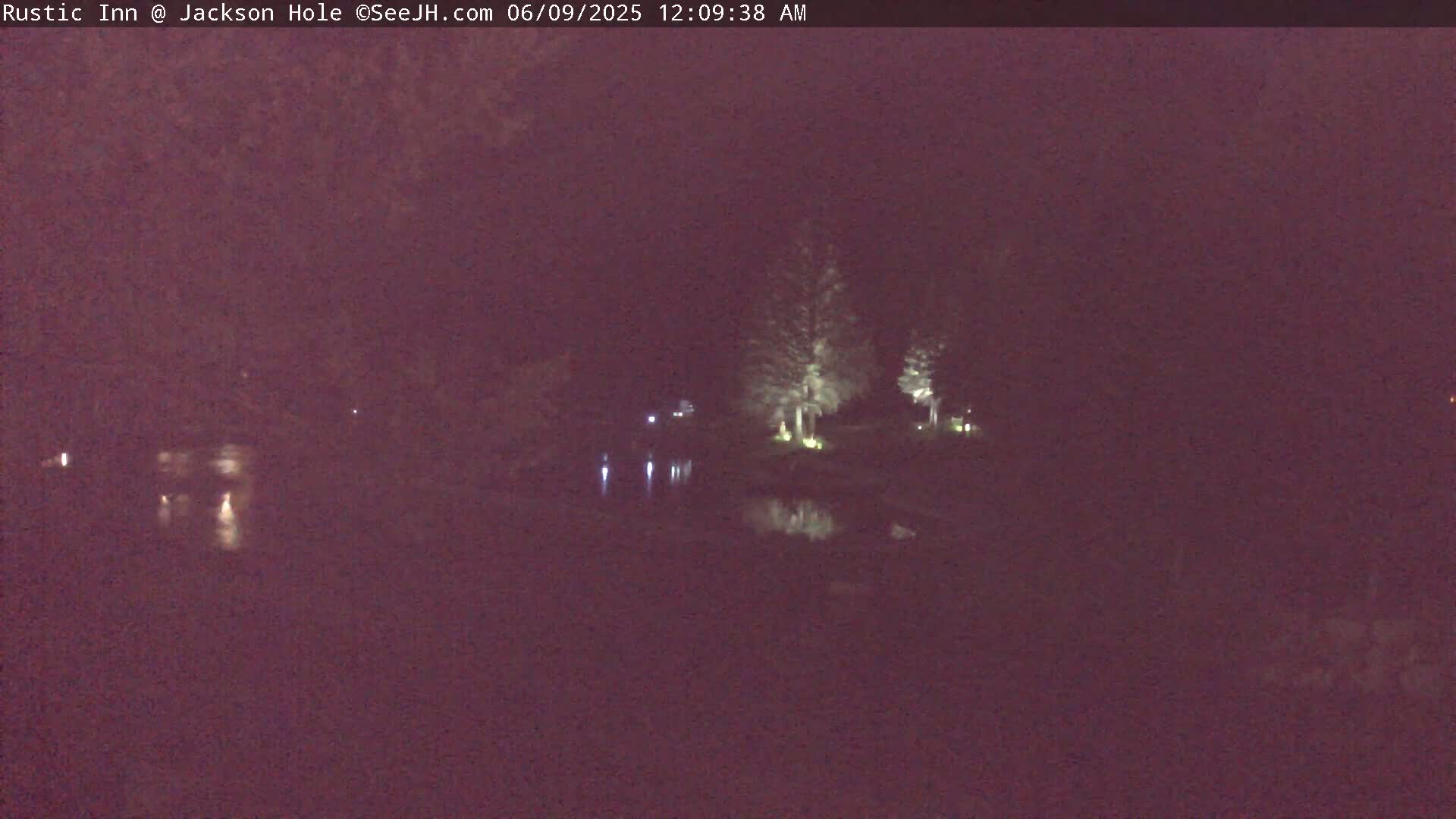 Jackson Hole, Flat Creek from Rustic Inn Resort Live Cam - Jackson, Teton, Wyoming, USA
