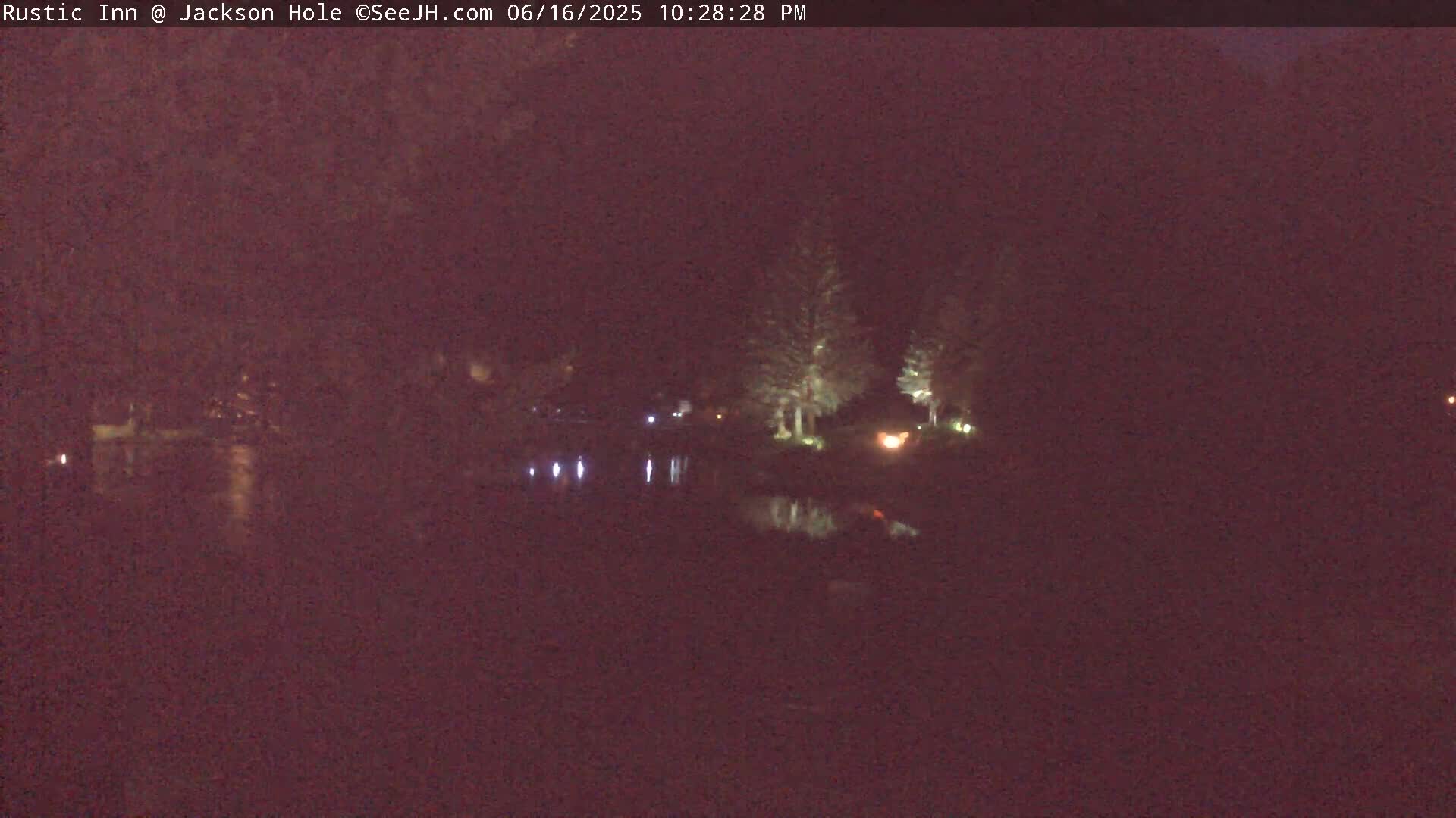 Jackson Hole, Flat Creek from Rustic Inn Resort Live Cam - Jackson, Teton, Wyoming, USA