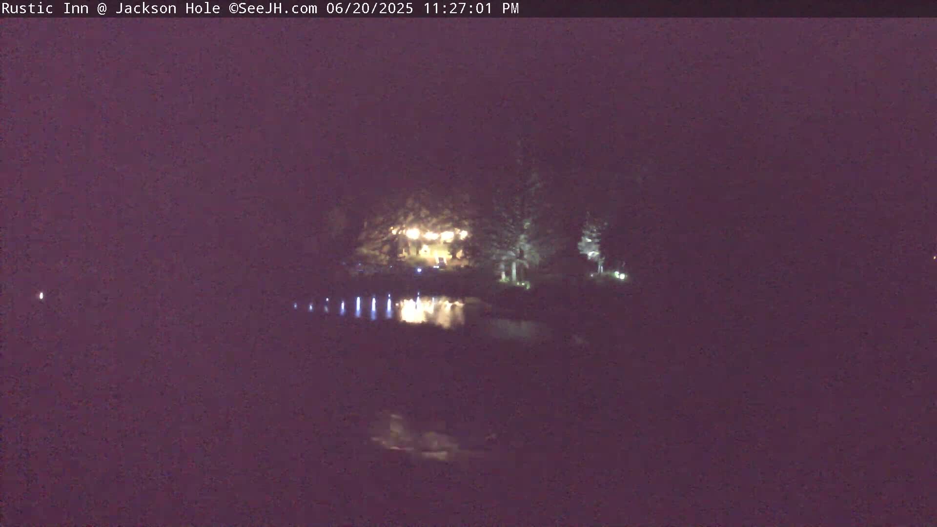 Jackson Hole, Flat Creek from Rustic Inn Resort Live Cam - Jackson, Teton, Wyoming, USA