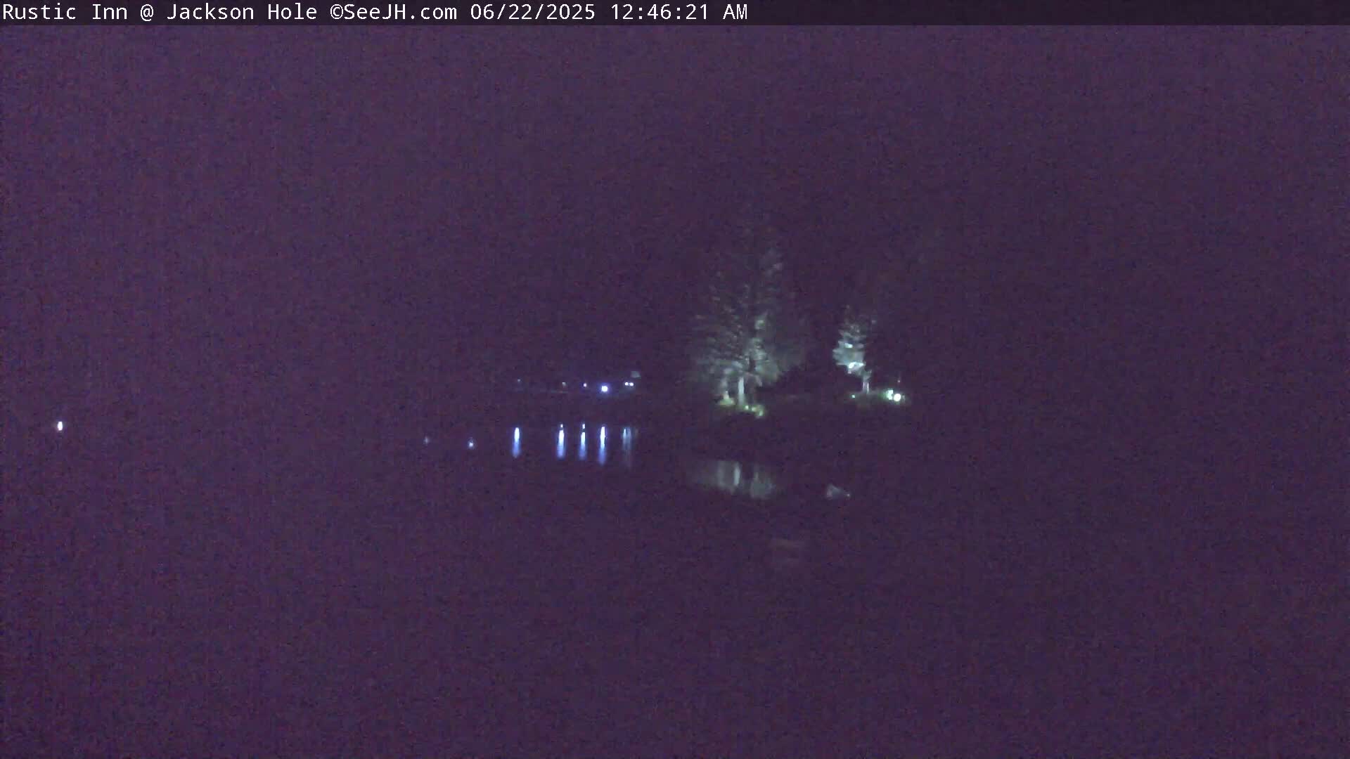 Jackson Hole, Flat Creek from Rustic Inn Resort Live Cam - Jackson, Teton, Wyoming, USA