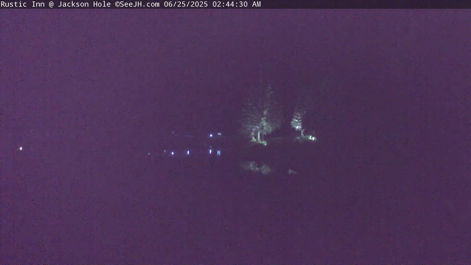 Jackson Hole, Flat Creek from Rustic Inn Resort Live Cam - Jackson, Teton, Wyoming, USA