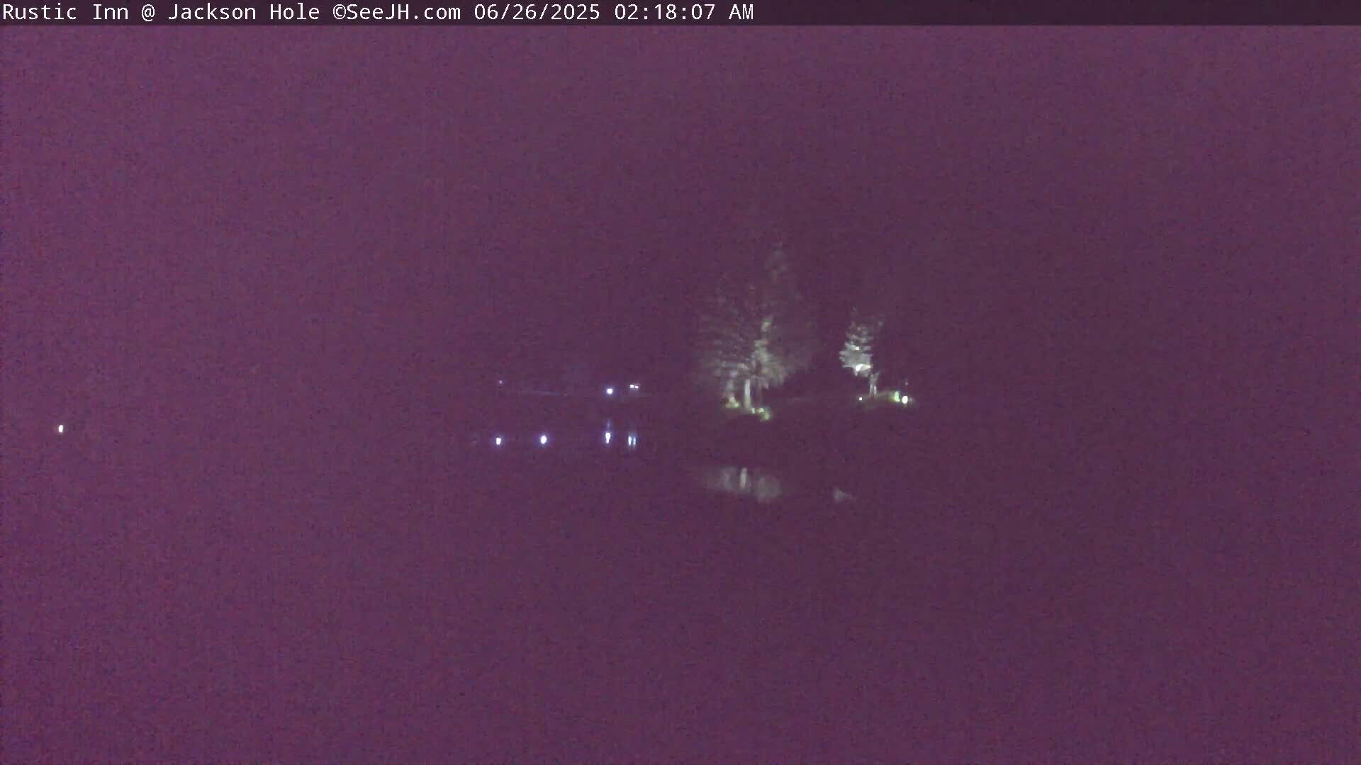 Jackson Hole, Flat Creek from Rustic Inn Resort Live Cam - Jackson, Teton, Wyoming, USA