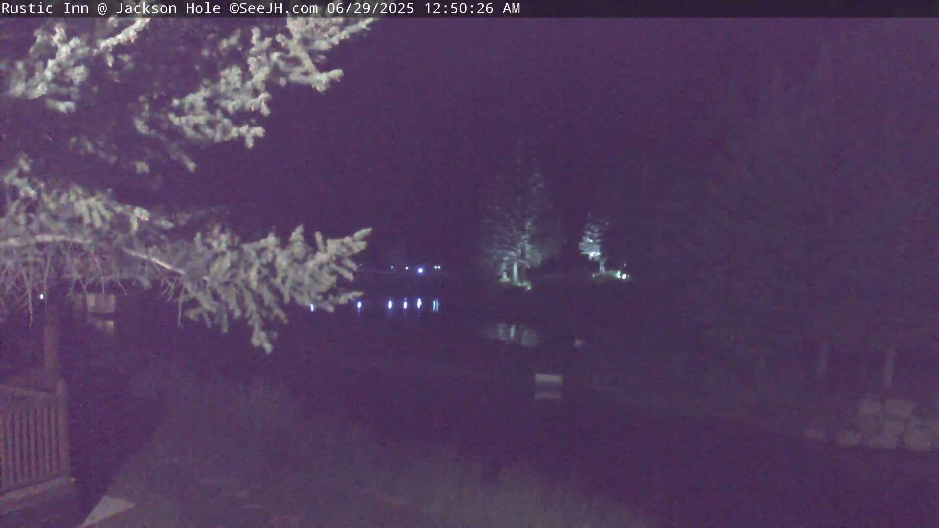 Jackson Hole, Flat Creek from Rustic Inn Resort Live Cam - Jackson, Teton, Wyoming, USA