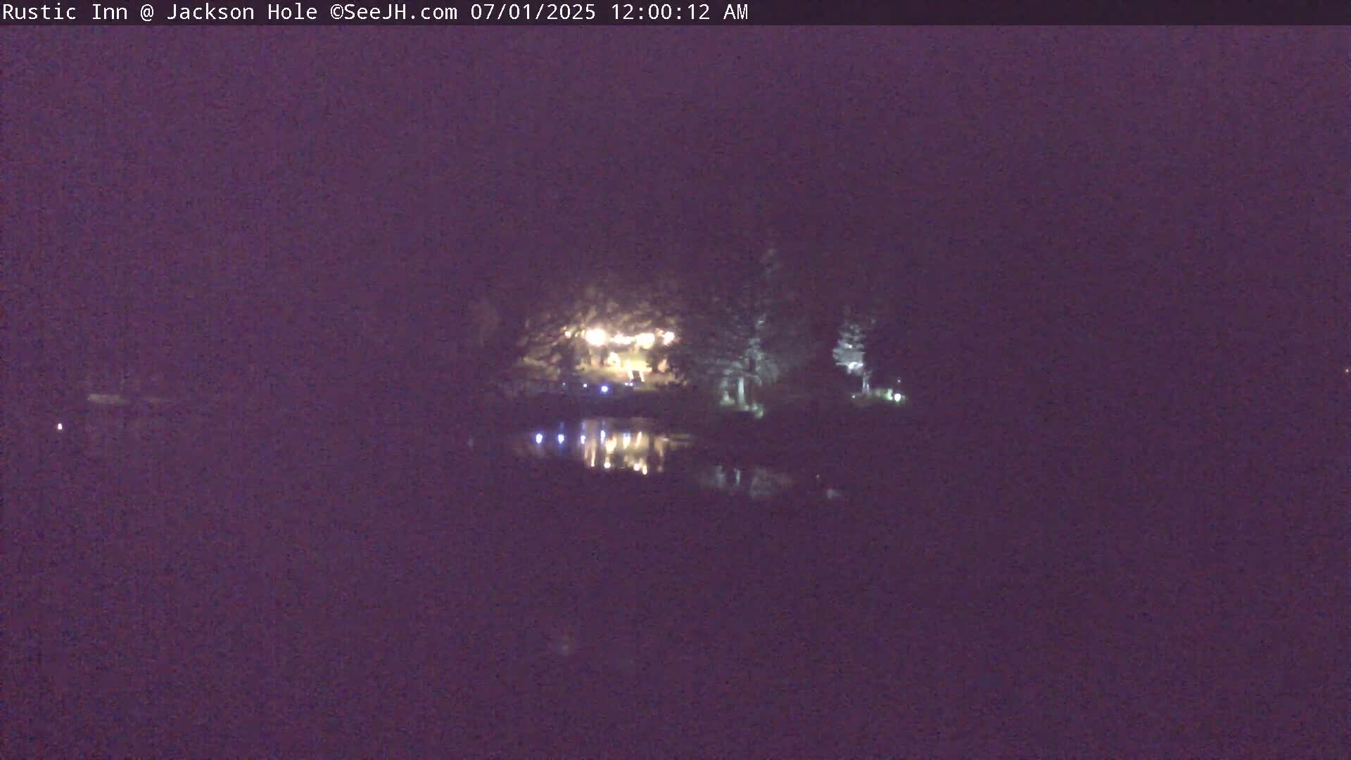 Jackson Hole, Flat Creek from Rustic Inn Resort Live Cam - Jackson, Teton, Wyoming, USA