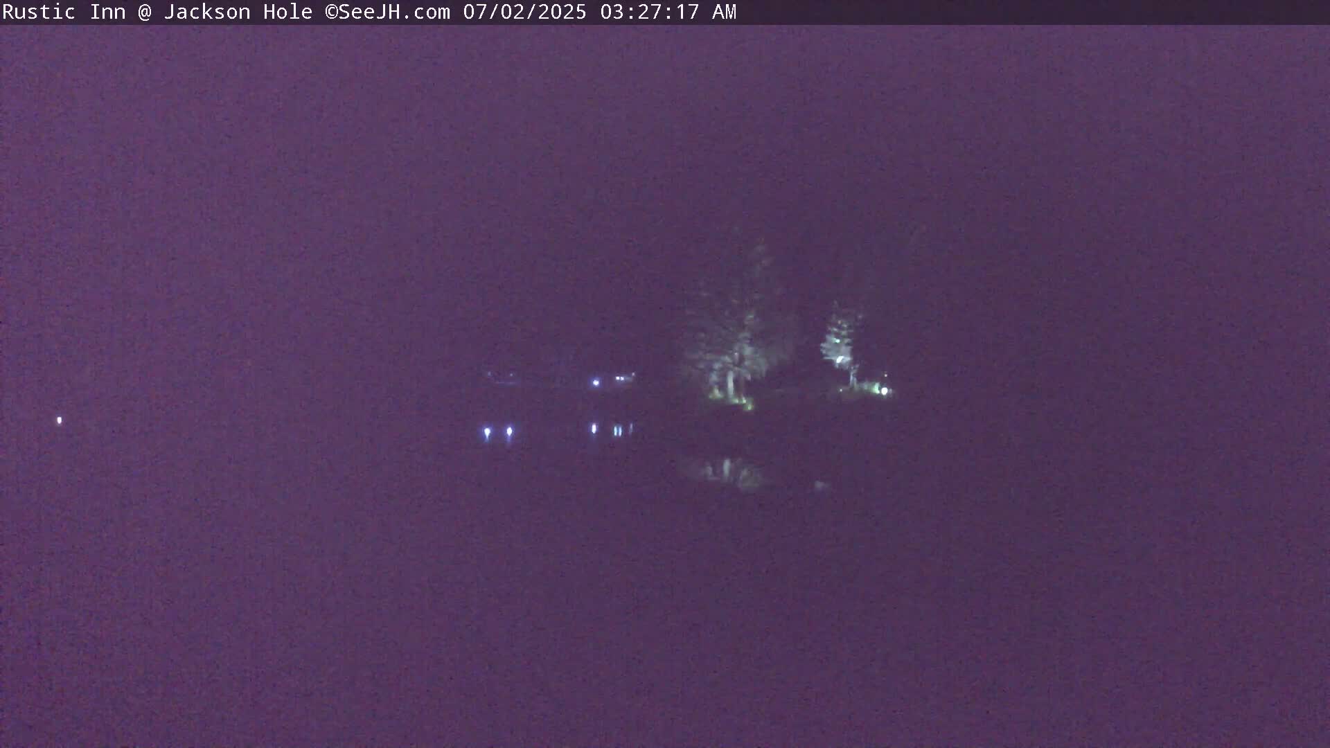 Jackson Hole, Flat Creek from Rustic Inn Resort Live Cam - Jackson, Teton, Wyoming, USA