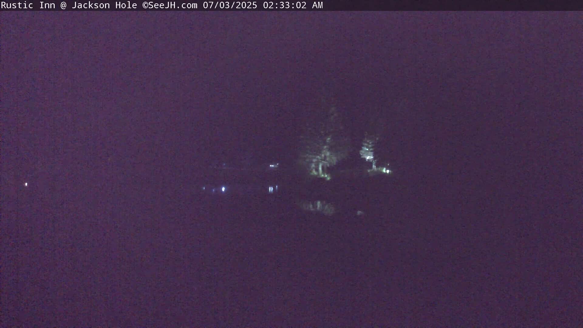 Jackson Hole, Flat Creek from Rustic Inn Resort Live Cam - Jackson, Teton, Wyoming, USA