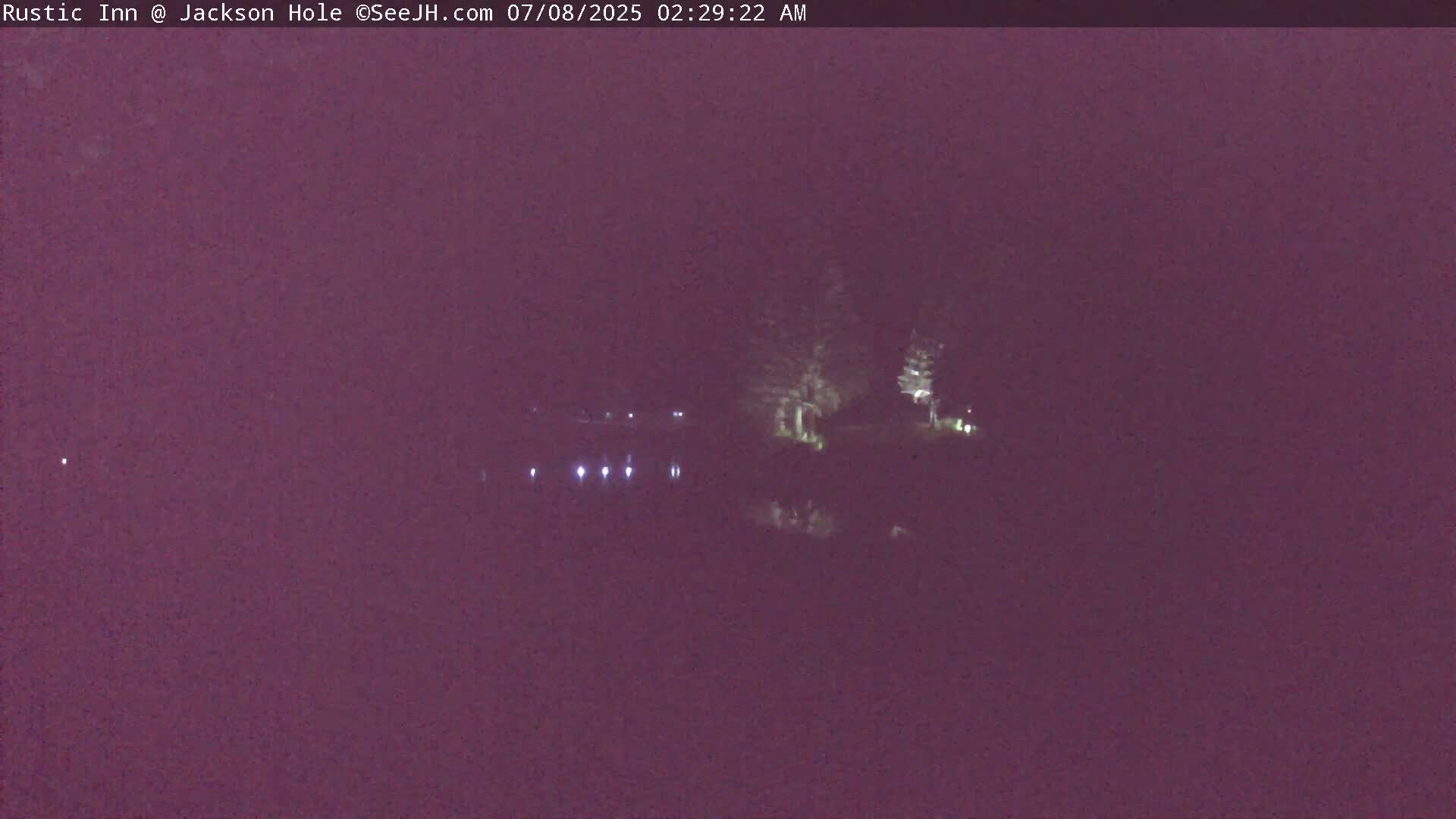 Jackson Hole, Flat Creek from Rustic Inn Resort Live Cam - Jackson, Teton, Wyoming, USA