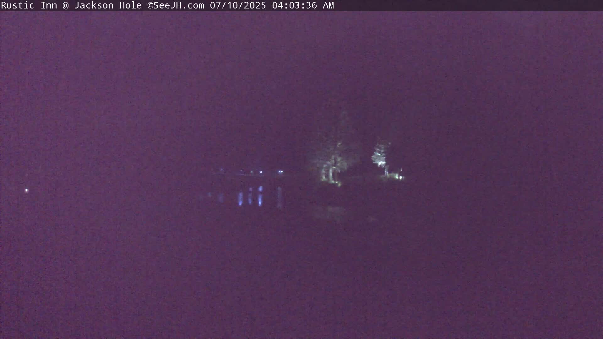 Jackson Hole, Flat Creek from Rustic Inn Resort Live Cam - Jackson, Teton, Wyoming, USA