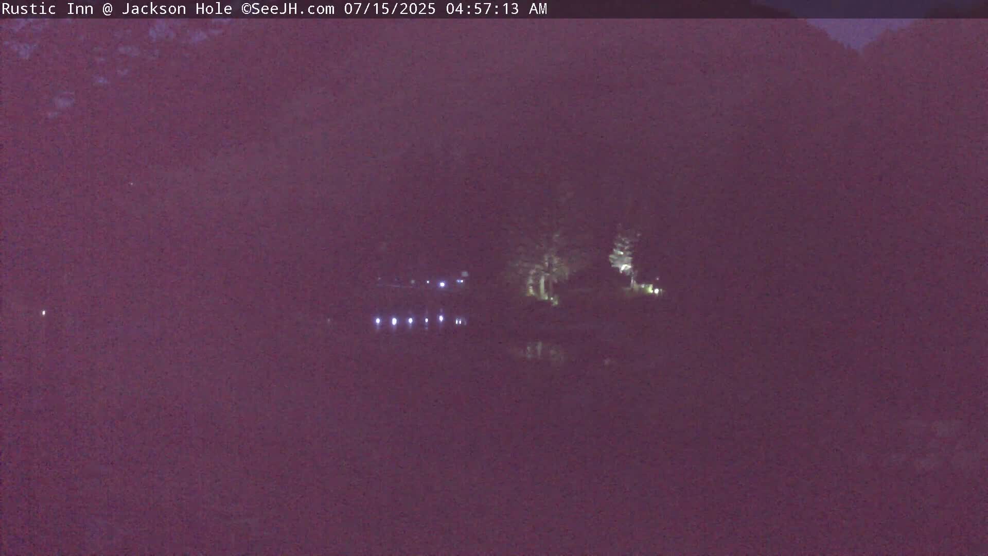Jackson Hole, Flat Creek from Rustic Inn Resort Live Cam - Jackson, Teton, Wyoming, USA