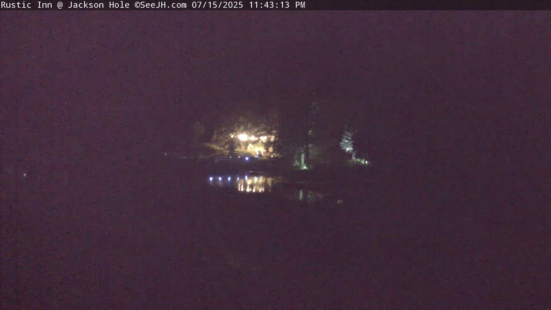 Jackson Hole, Flat Creek from Rustic Inn Resort Live Cam - Jackson, Teton, Wyoming, USA