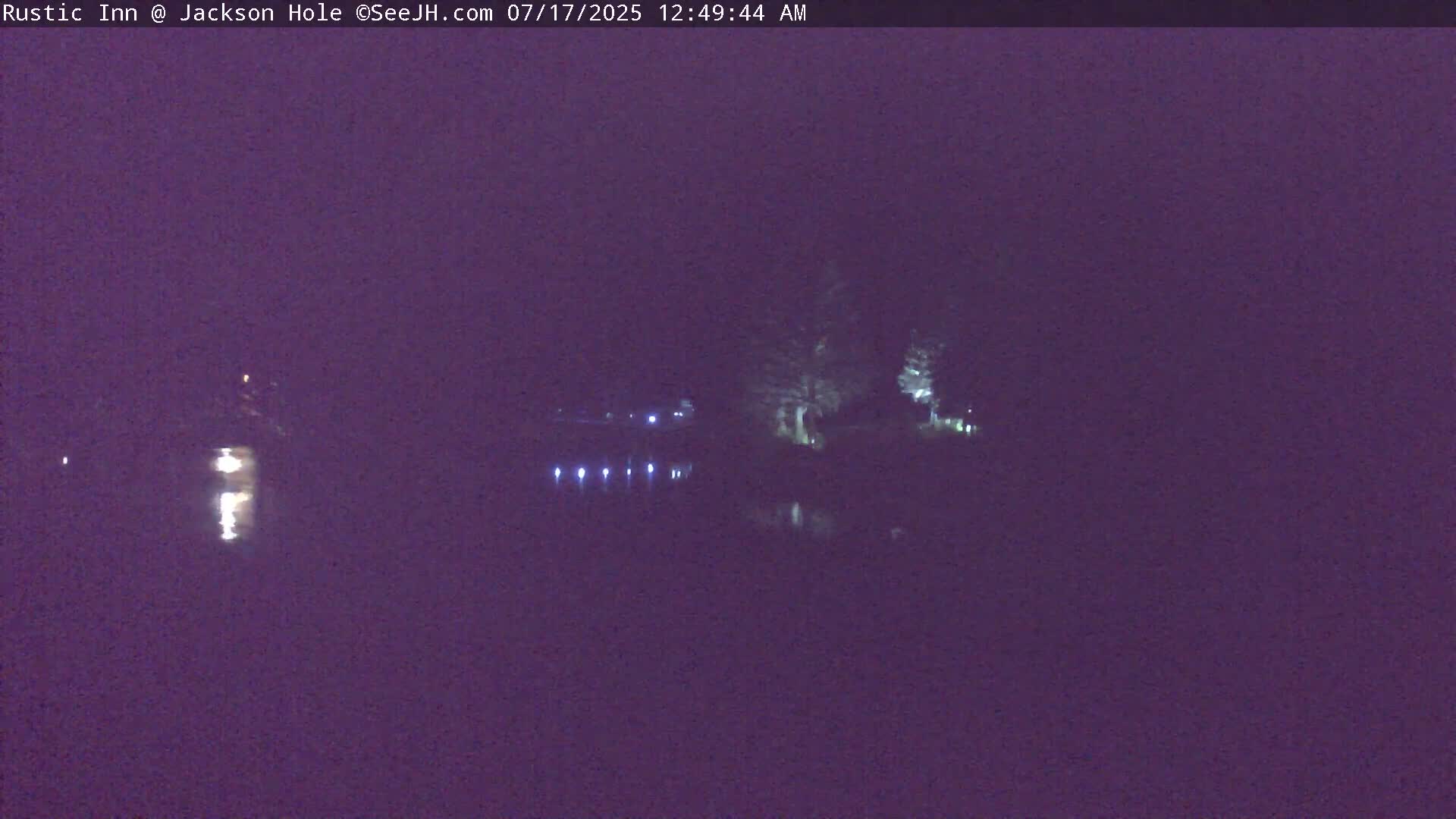 Jackson Hole, Flat Creek from Rustic Inn Resort Live Cam - Jackson, Teton, Wyoming, USA