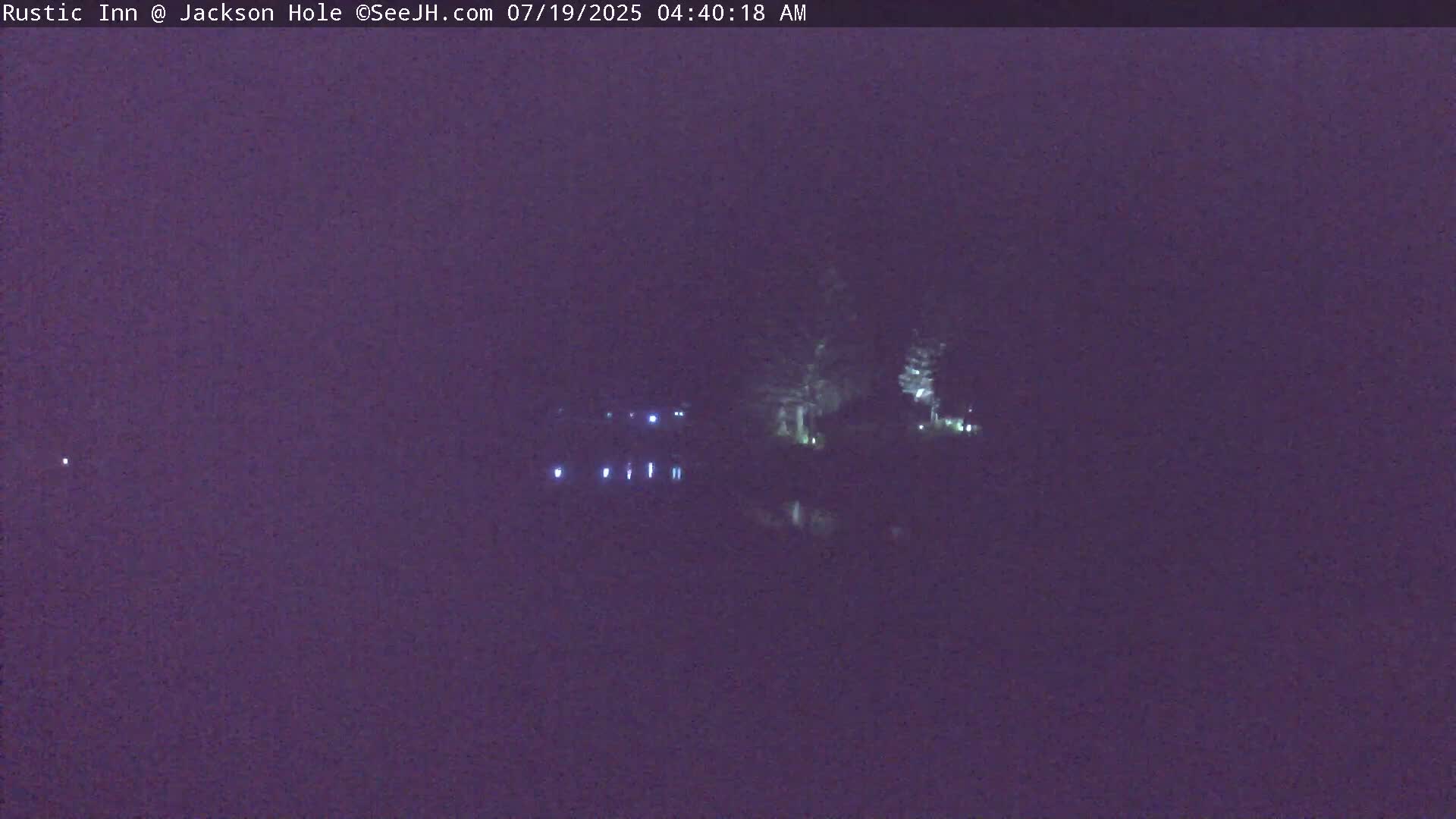 Jackson Hole, Flat Creek from Rustic Inn Resort Live Cam - Jackson, Teton, Wyoming, USA